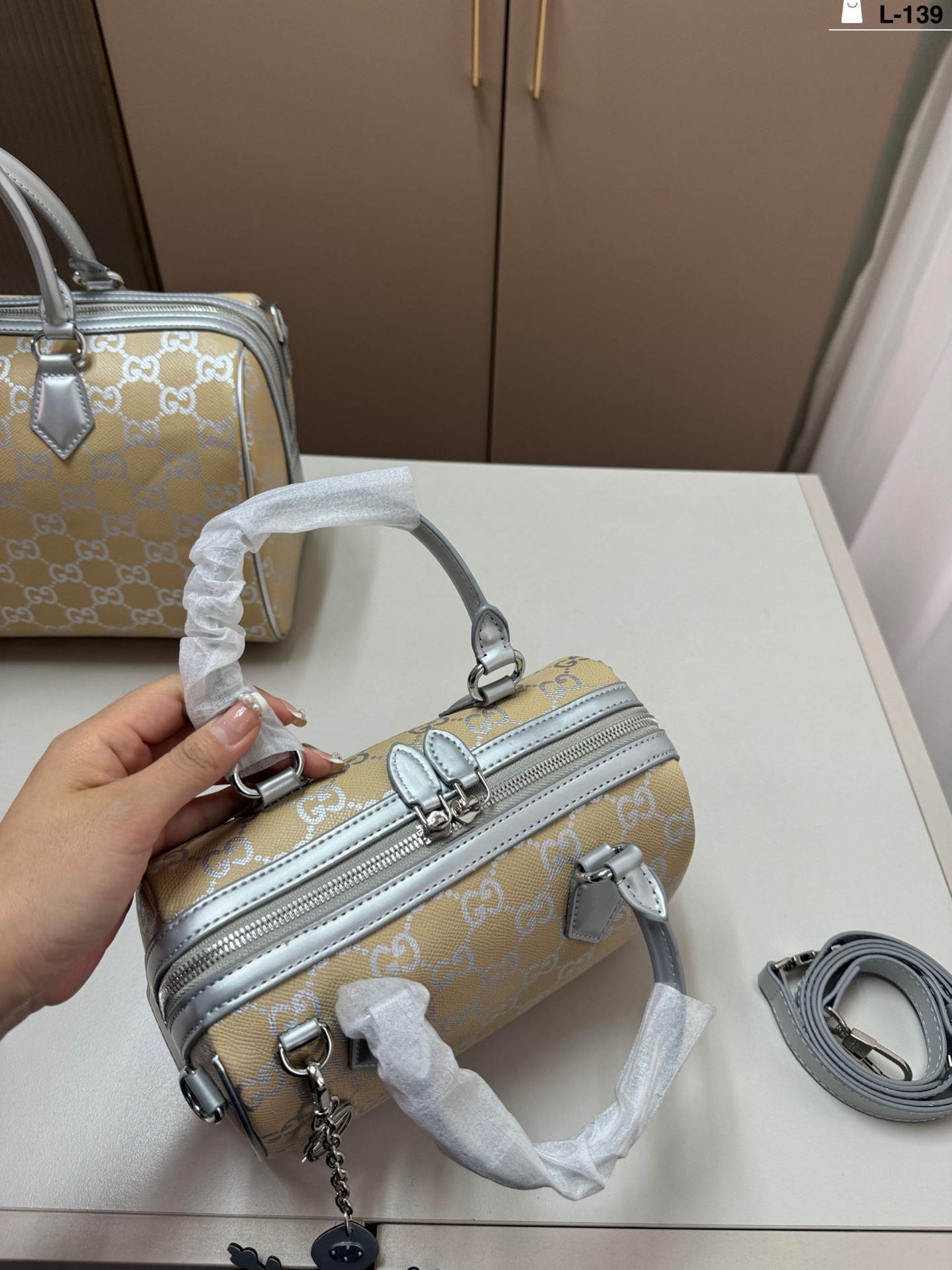 Gucci Emblem Tote Bag
