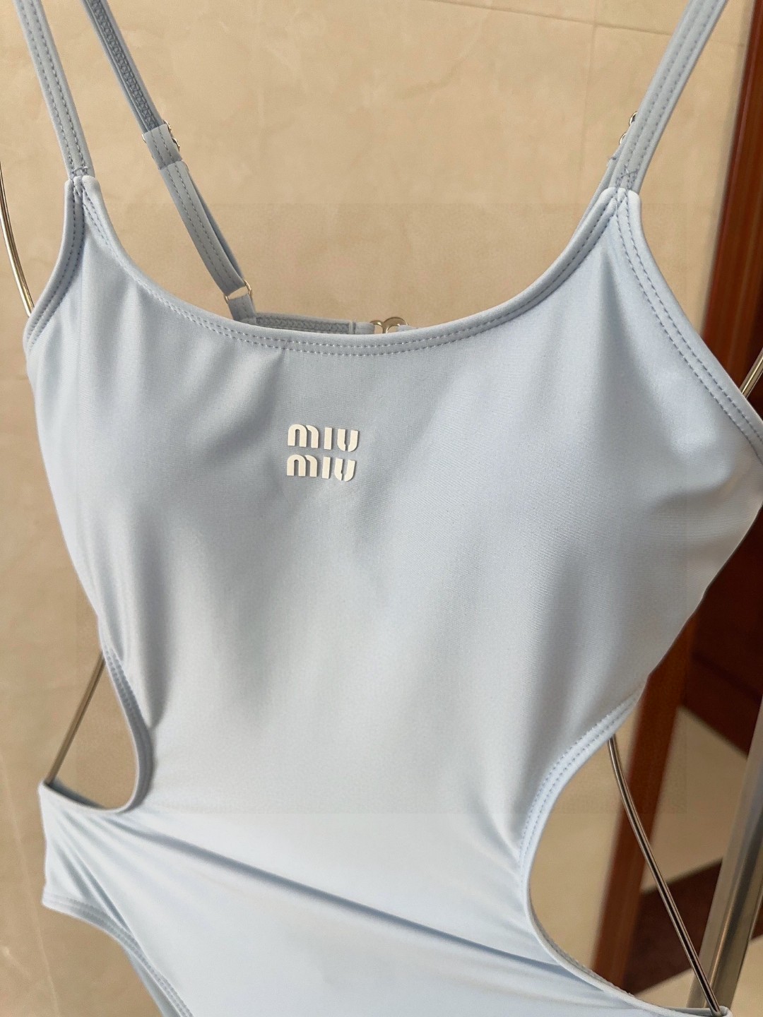 Miumiu One Piece Swimsuit Retro Swimwear