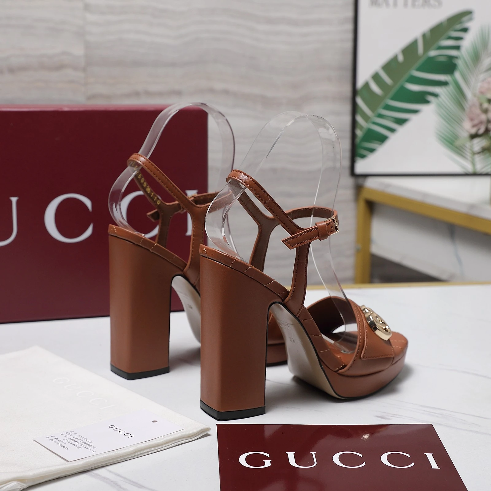 Gucci Spring 2026 New Waterproof Platform Roman Sandals