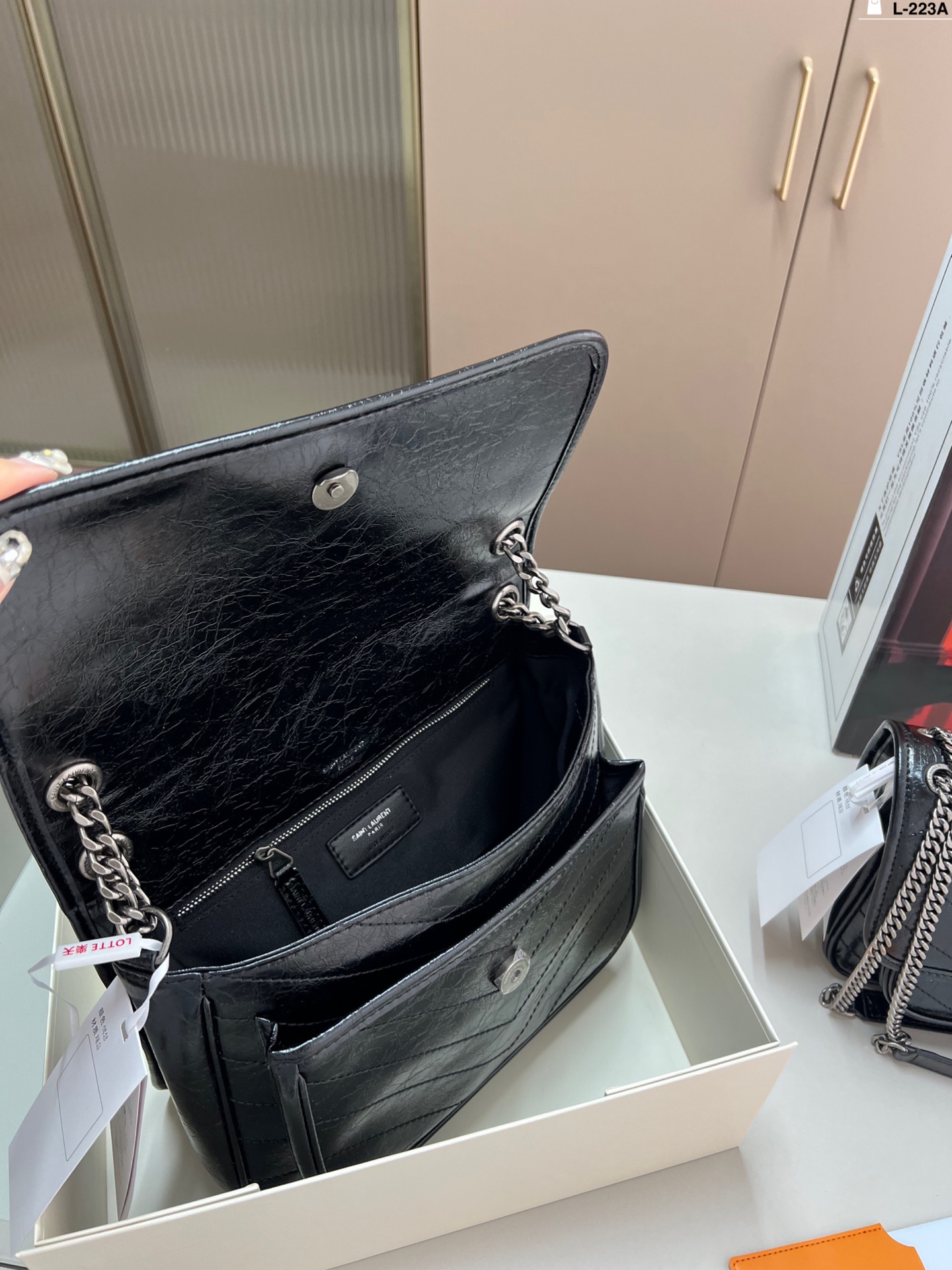 YSL Niki Shoulder Bag Paired With A Mirror