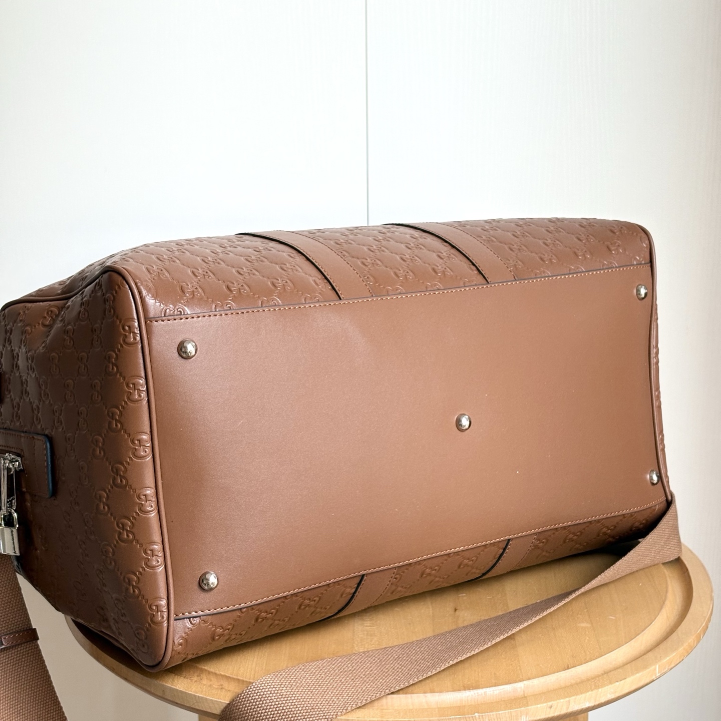 Gucci Embossing Luggage Bag