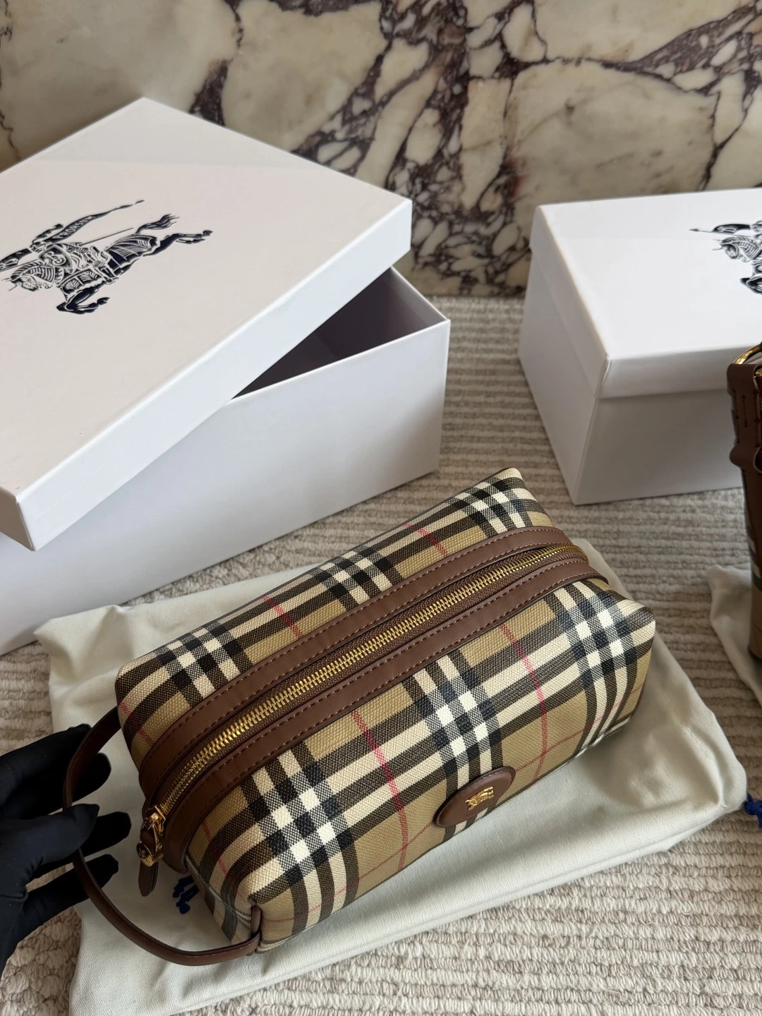 Burberry Check Makeup Bag