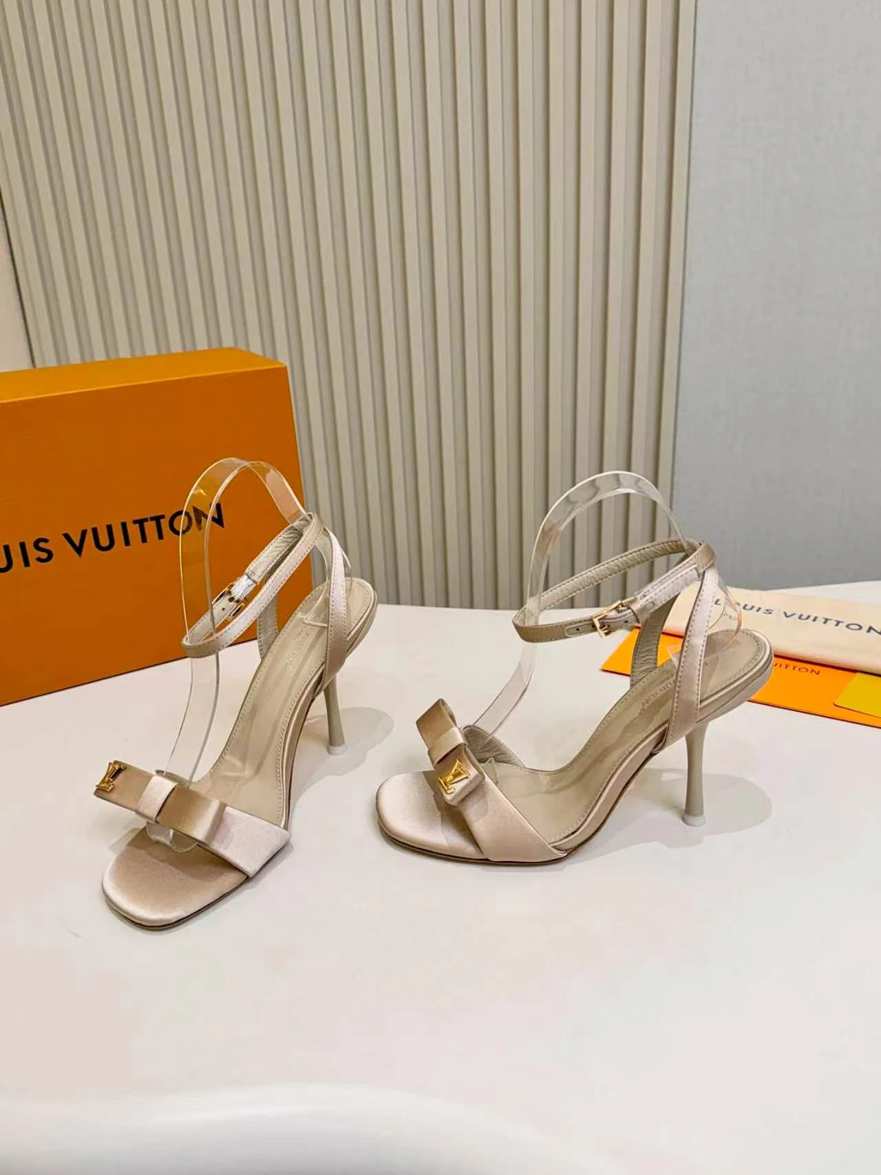 LV Bow Stiletto Sandals