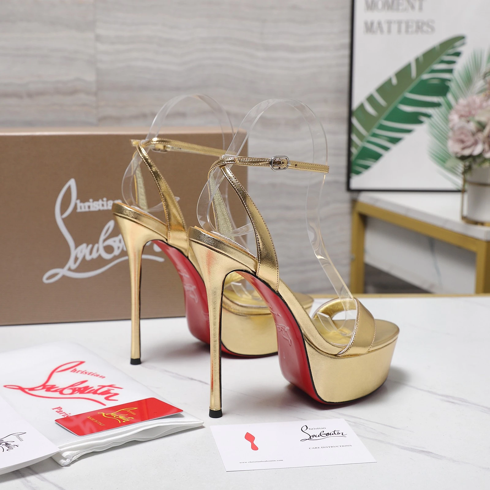 Christian Loubottin Water Platform High Heels