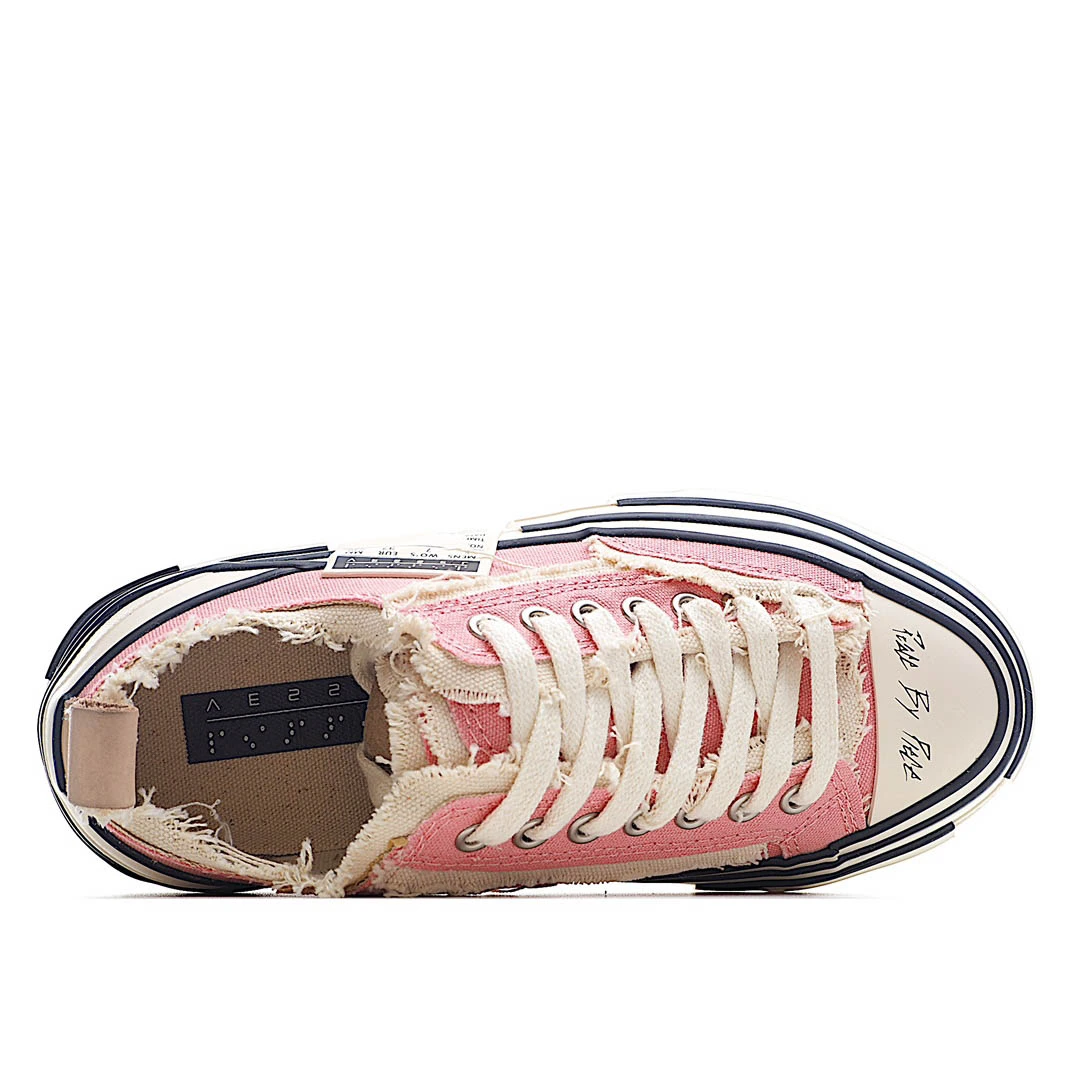 x VESSEL GOP Low canvas vulcanized sneakers