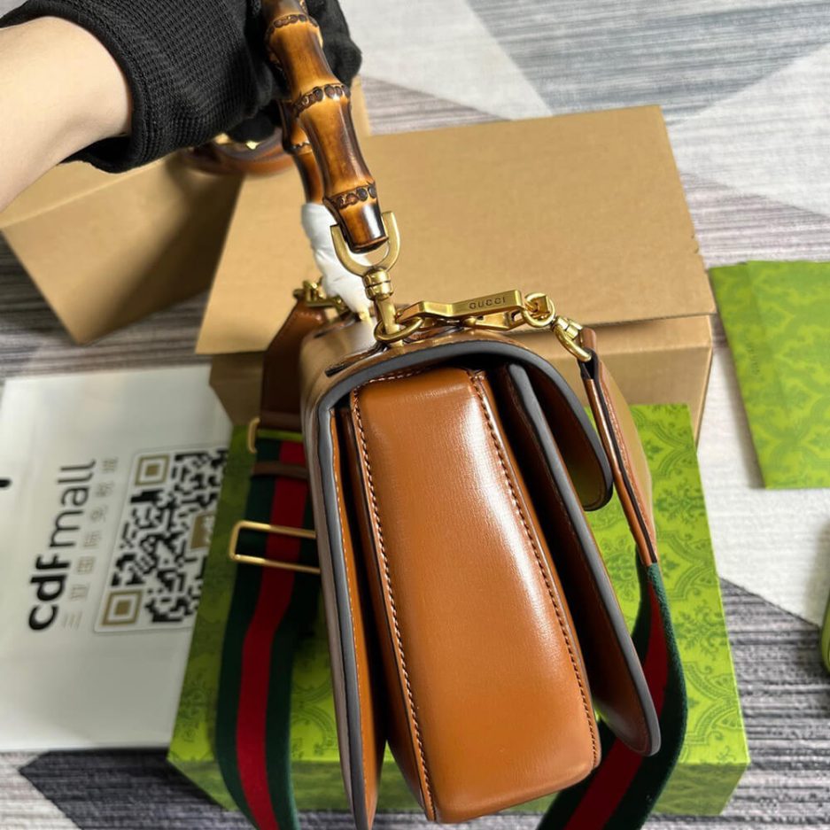 GUCCI BAMBOO 1947 MEDIUM TOP HANDLE BAG