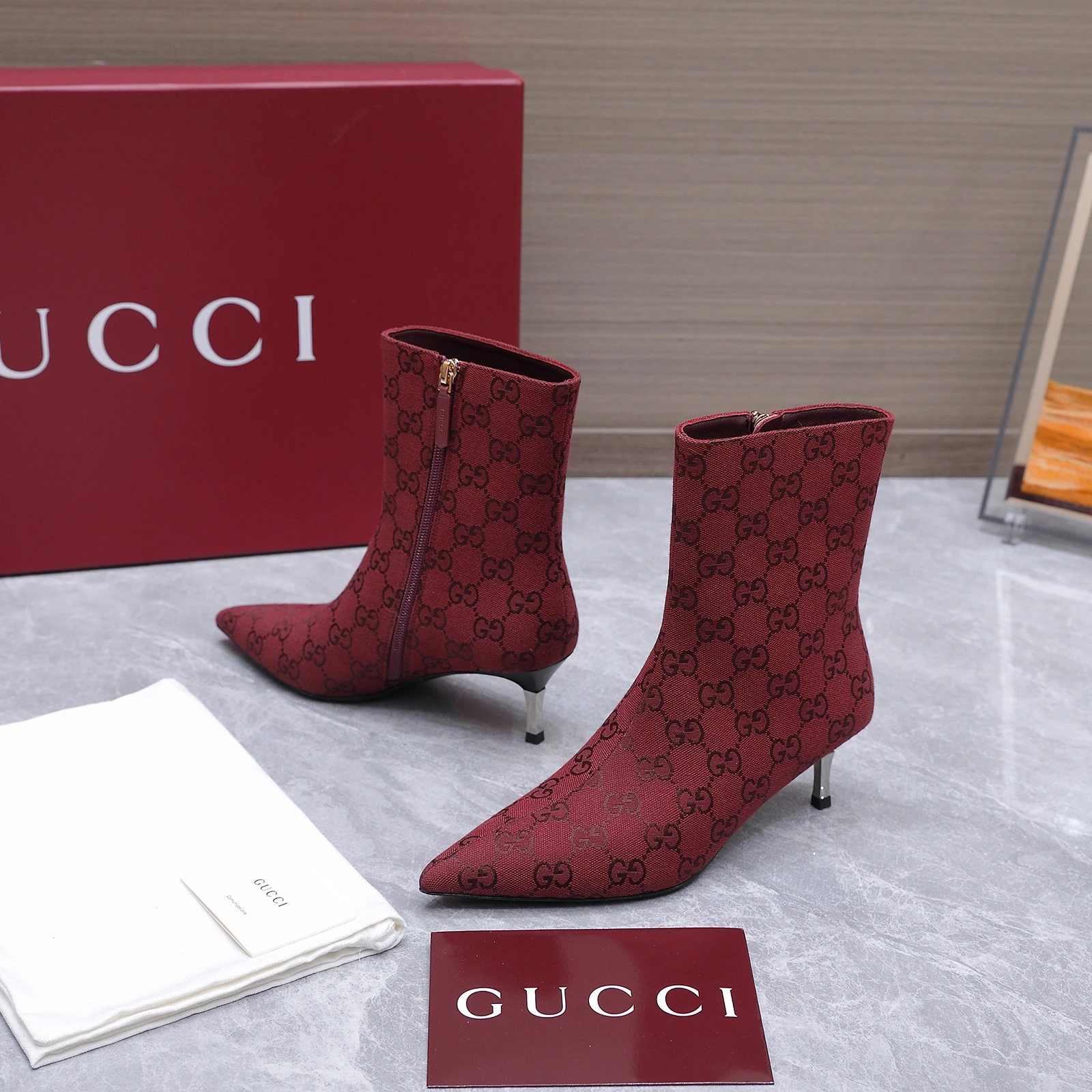 Gucci 2026 AW Horsebit Steel Plated Iron Heel Short Boots