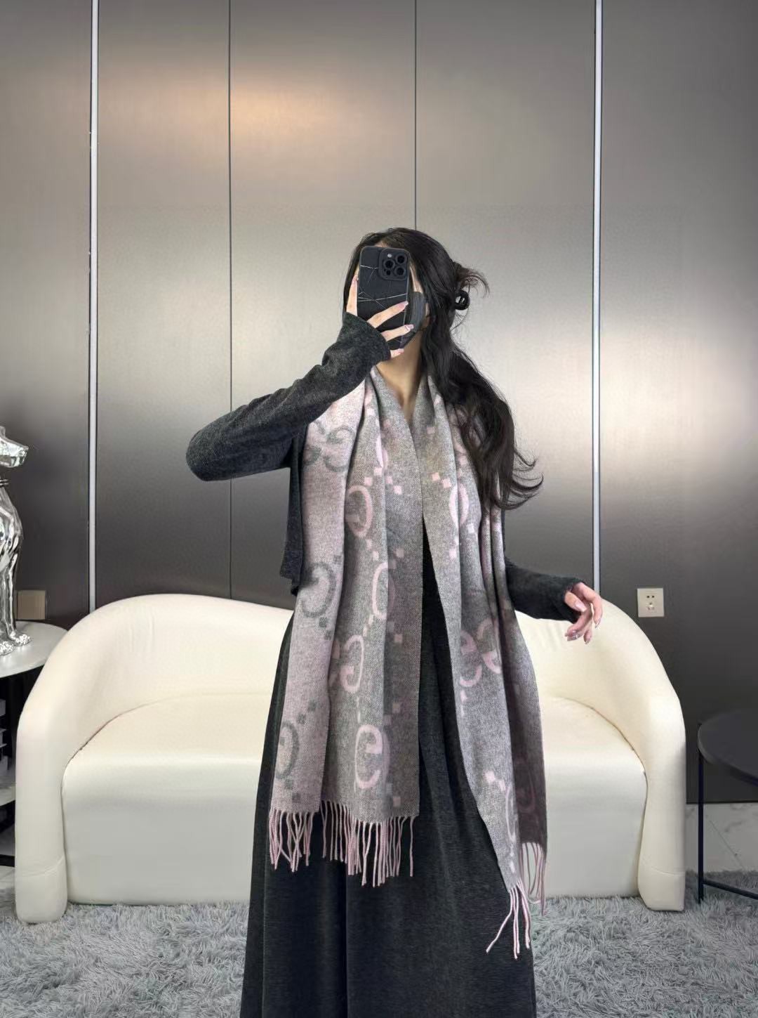 Gucci Tassel Scarf
