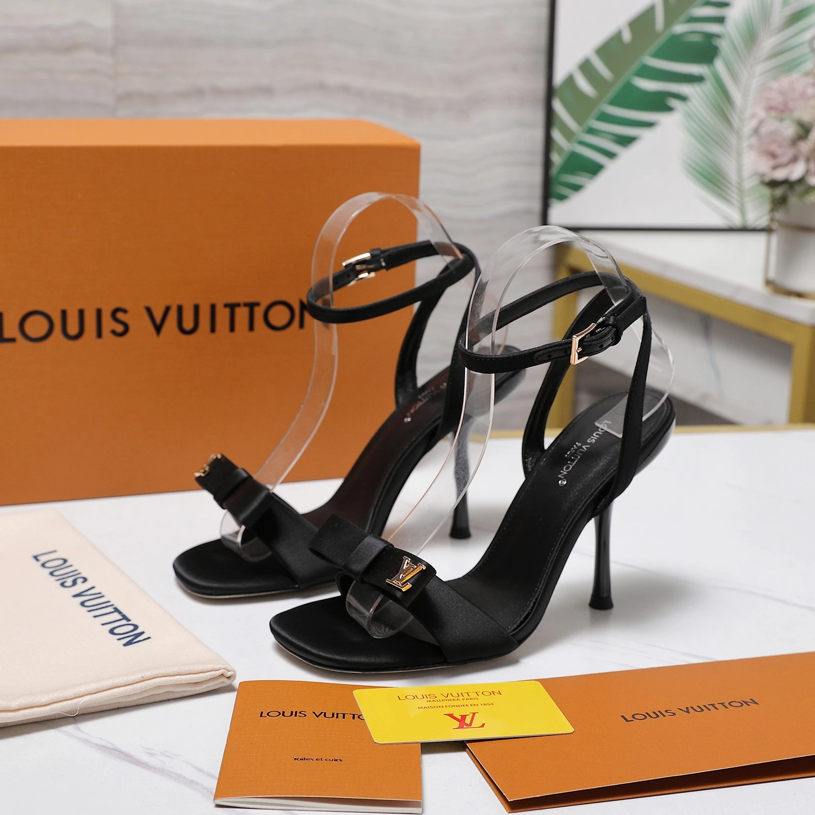 LV Bow Stiletto Sandals