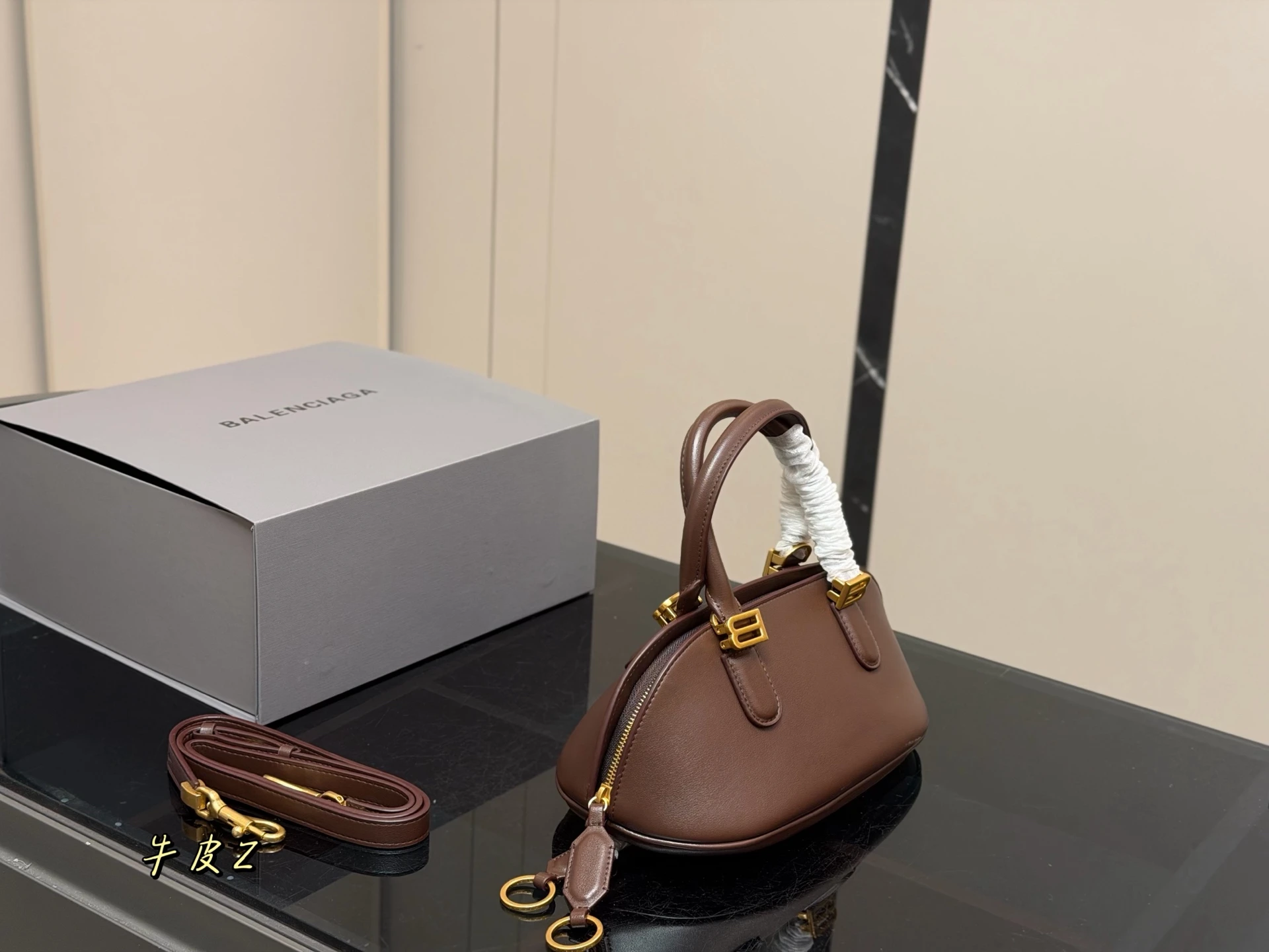 Balenciaga New Bowling Shell Bag