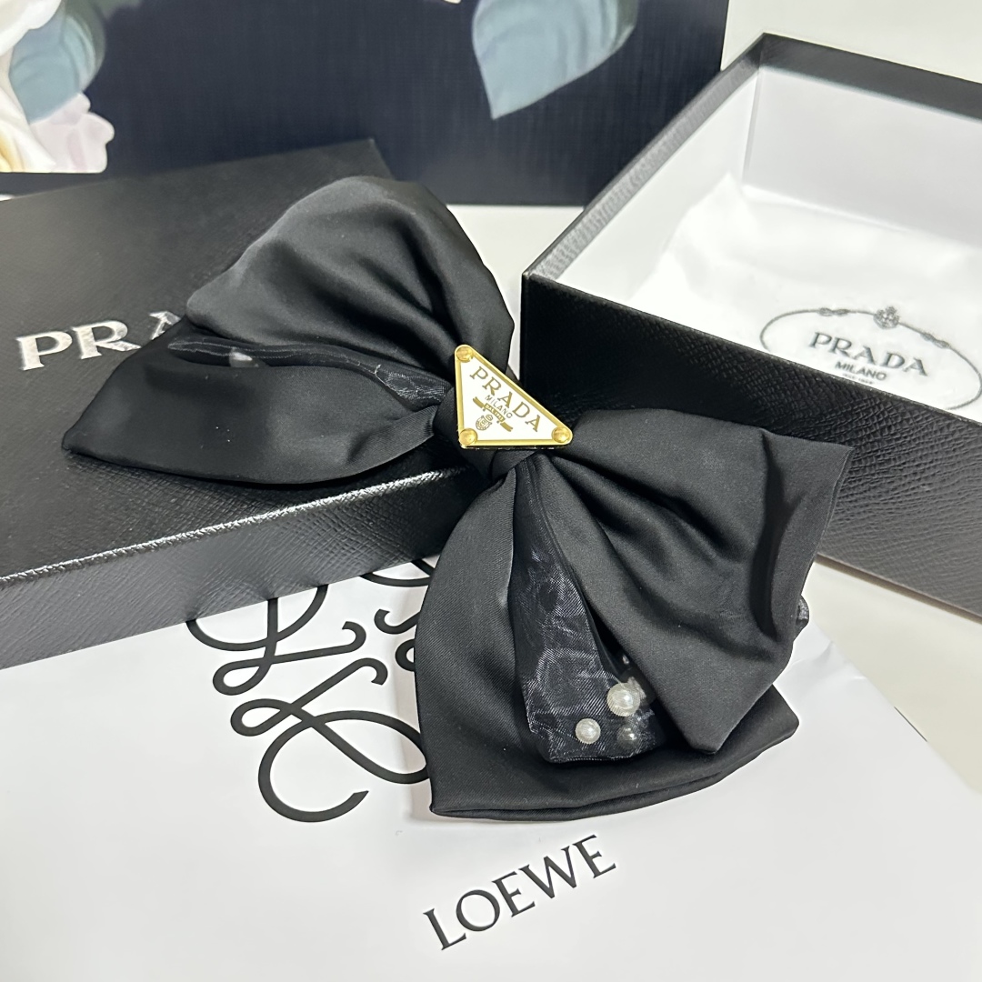 Prada hair Barrettes/ hair clip/ hairpin