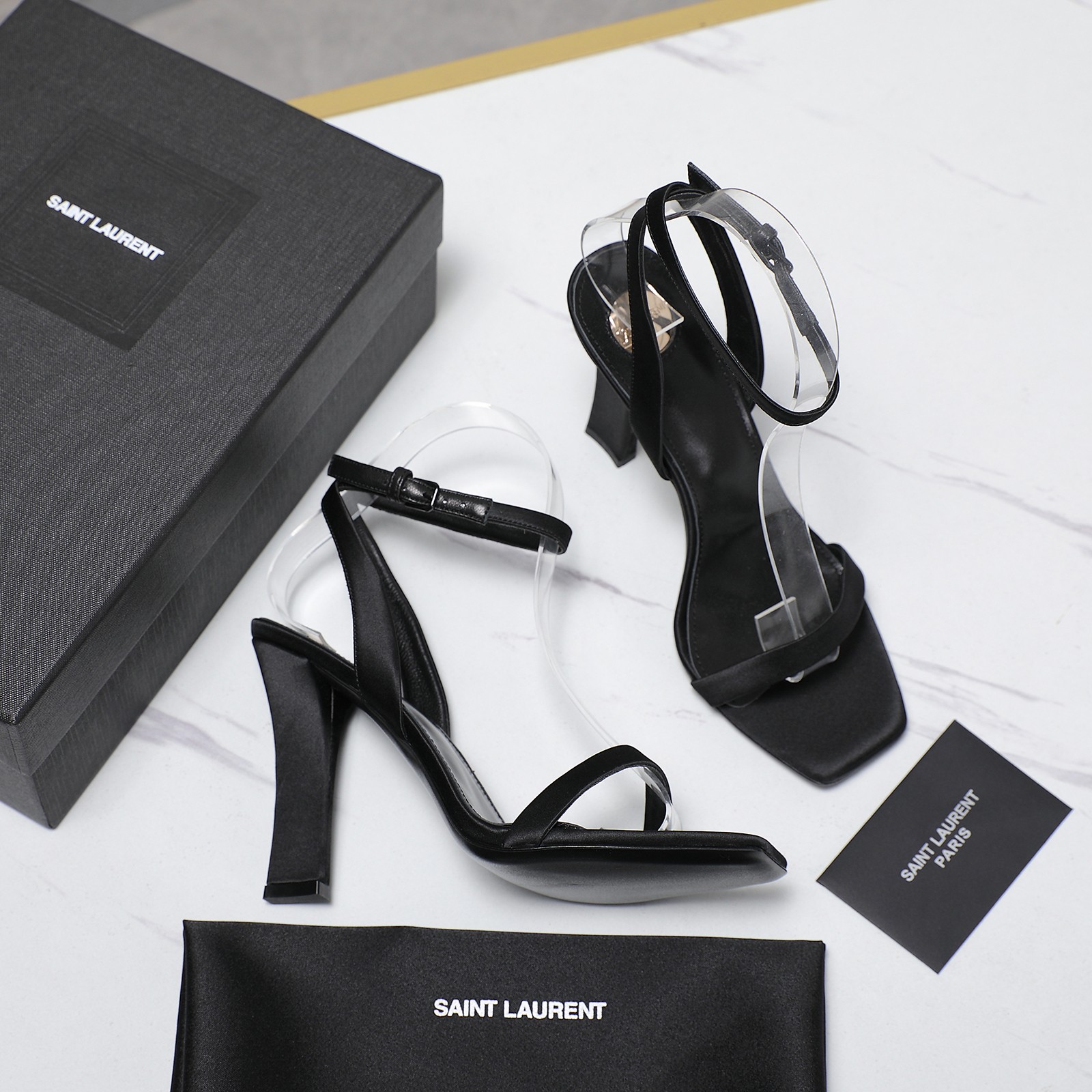 YSL Single-strap high-heeled sandals