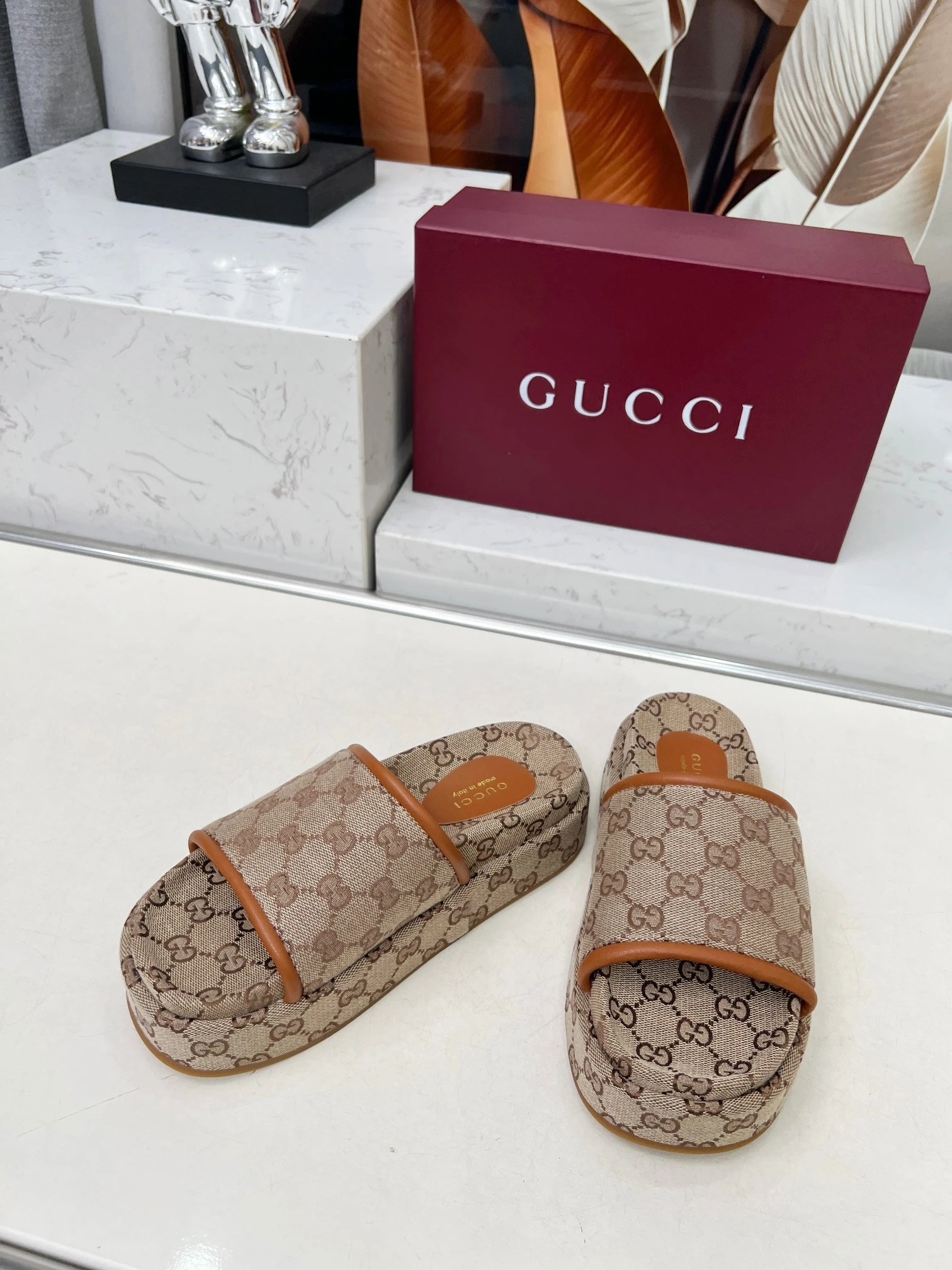 Gucci Platform Slides