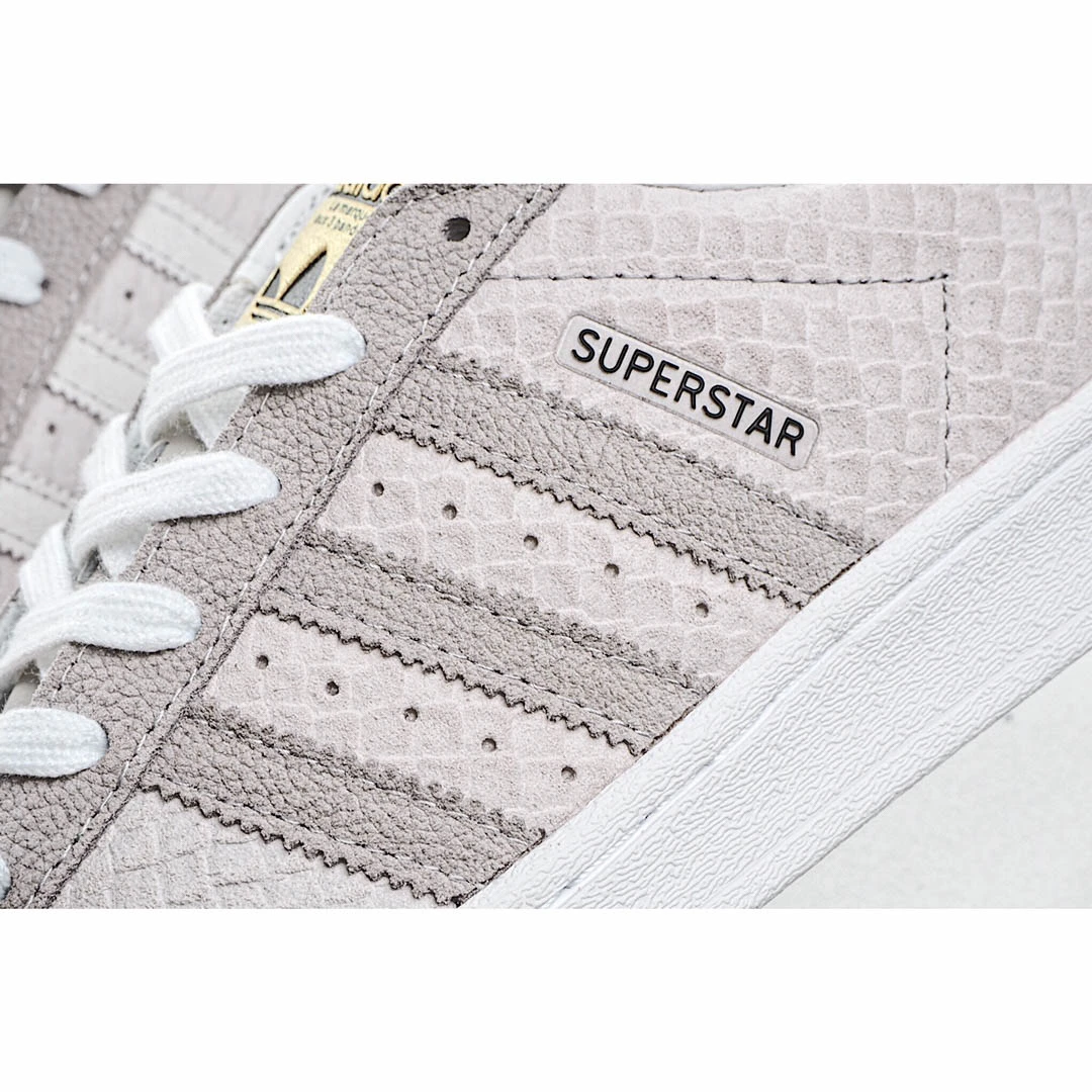 AdidasSuperstar 'Snakeskin - Chalk White'