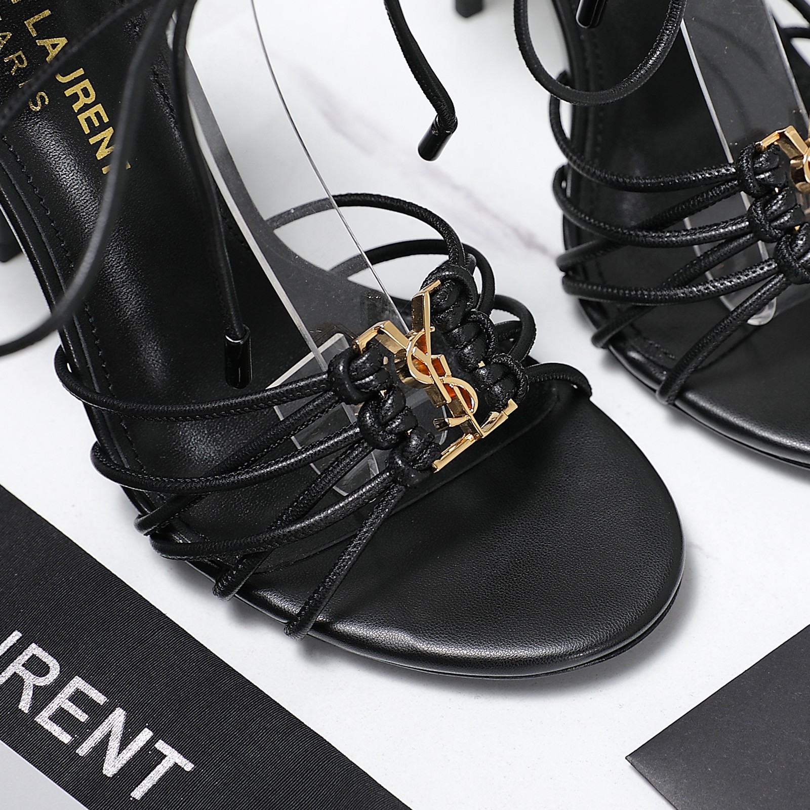 YSL high-heeled strappy sandals