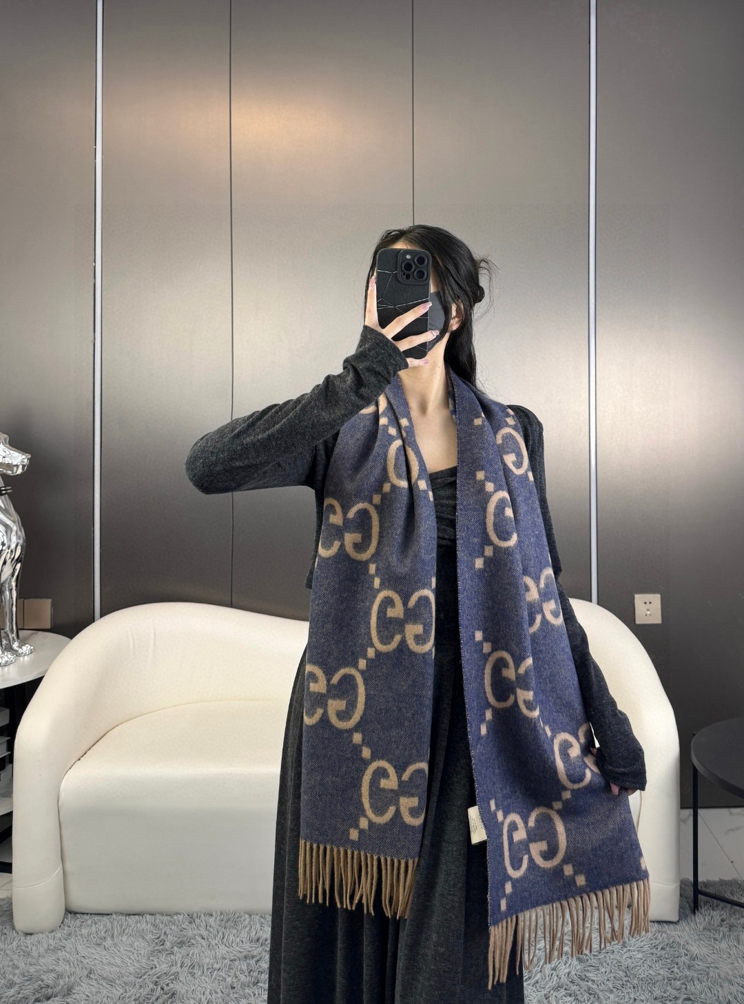 Gucci Tassel Scarf
