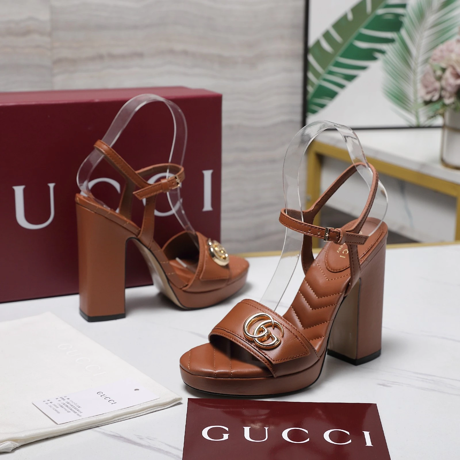 Gucci Spring 2026 New Waterproof Platform Roman Sandals