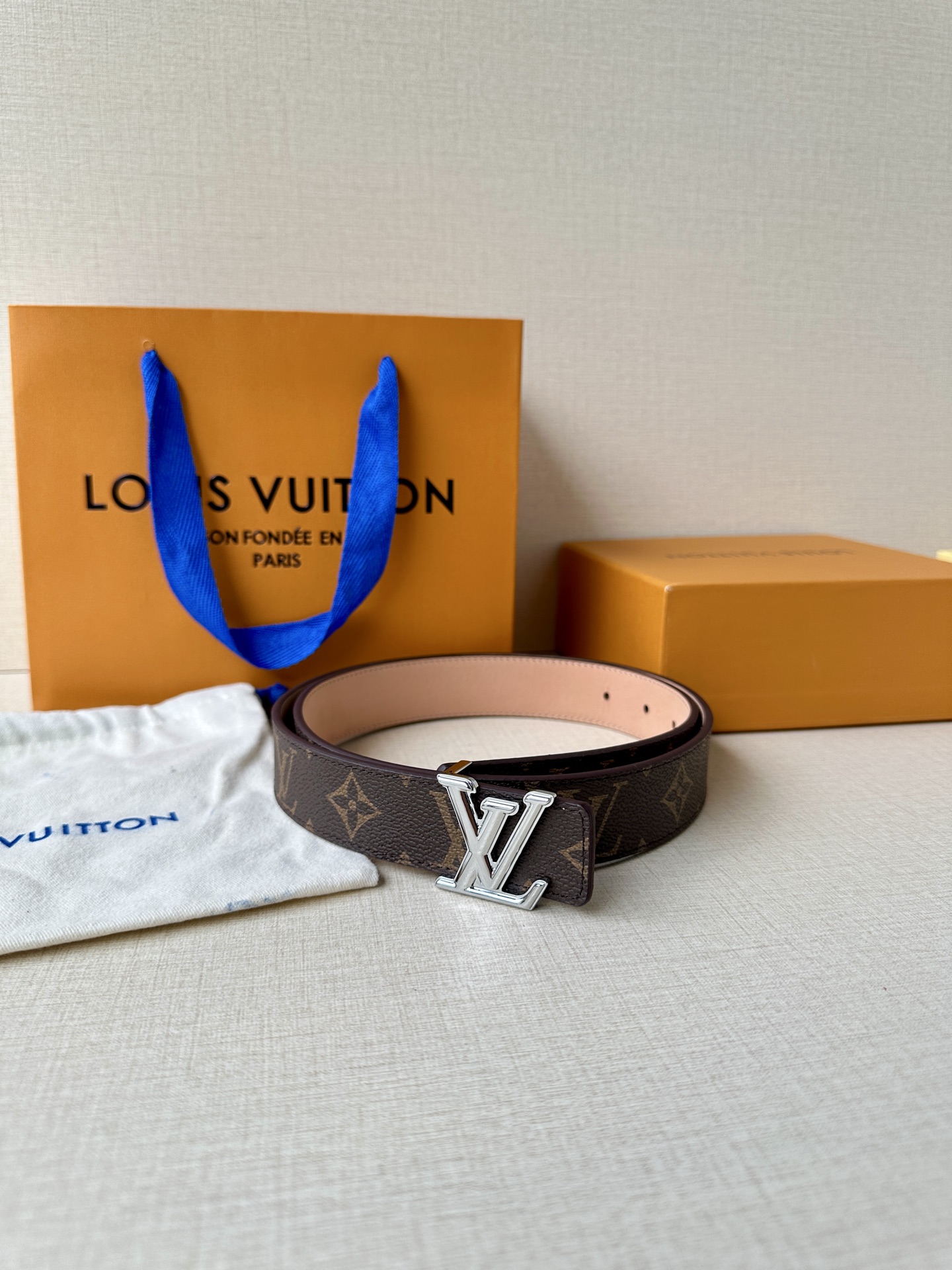 LV Initiales Leather Belts