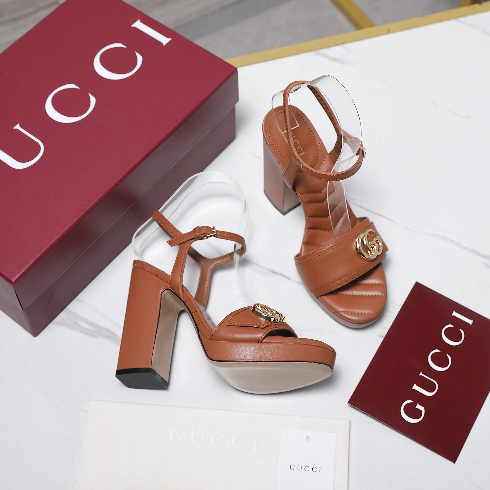 Gucci Spring 2026 New Waterproof Platform Roman Sandals