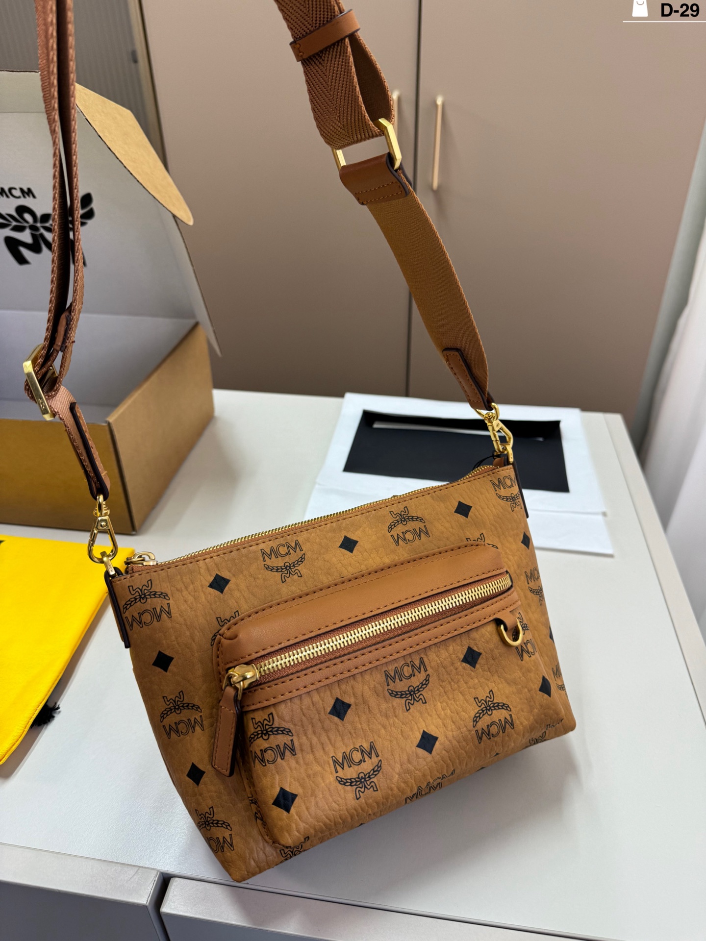MCM Visetos Camera Bag