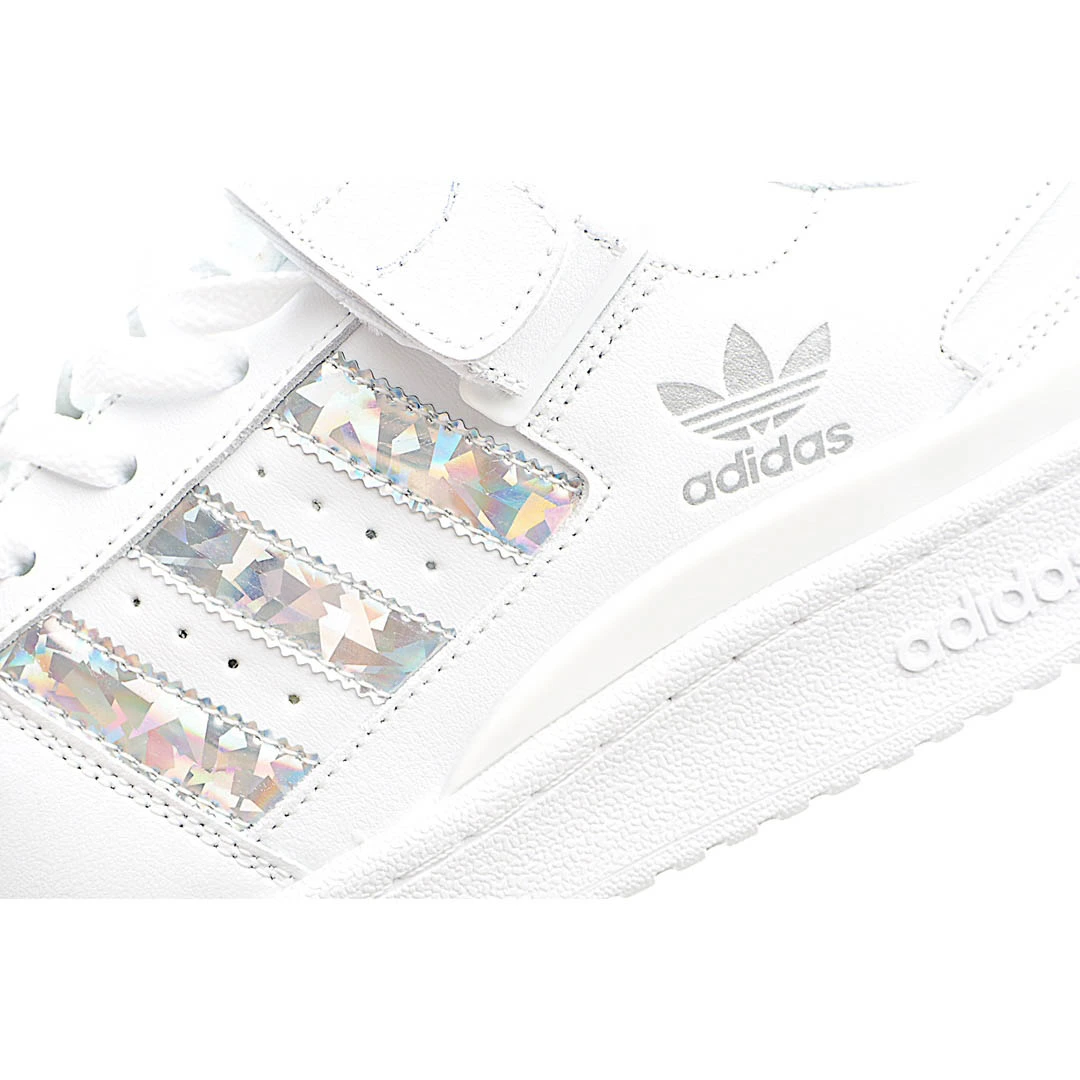 Adidas Originals Forum Low Sneakers White Bright Silver