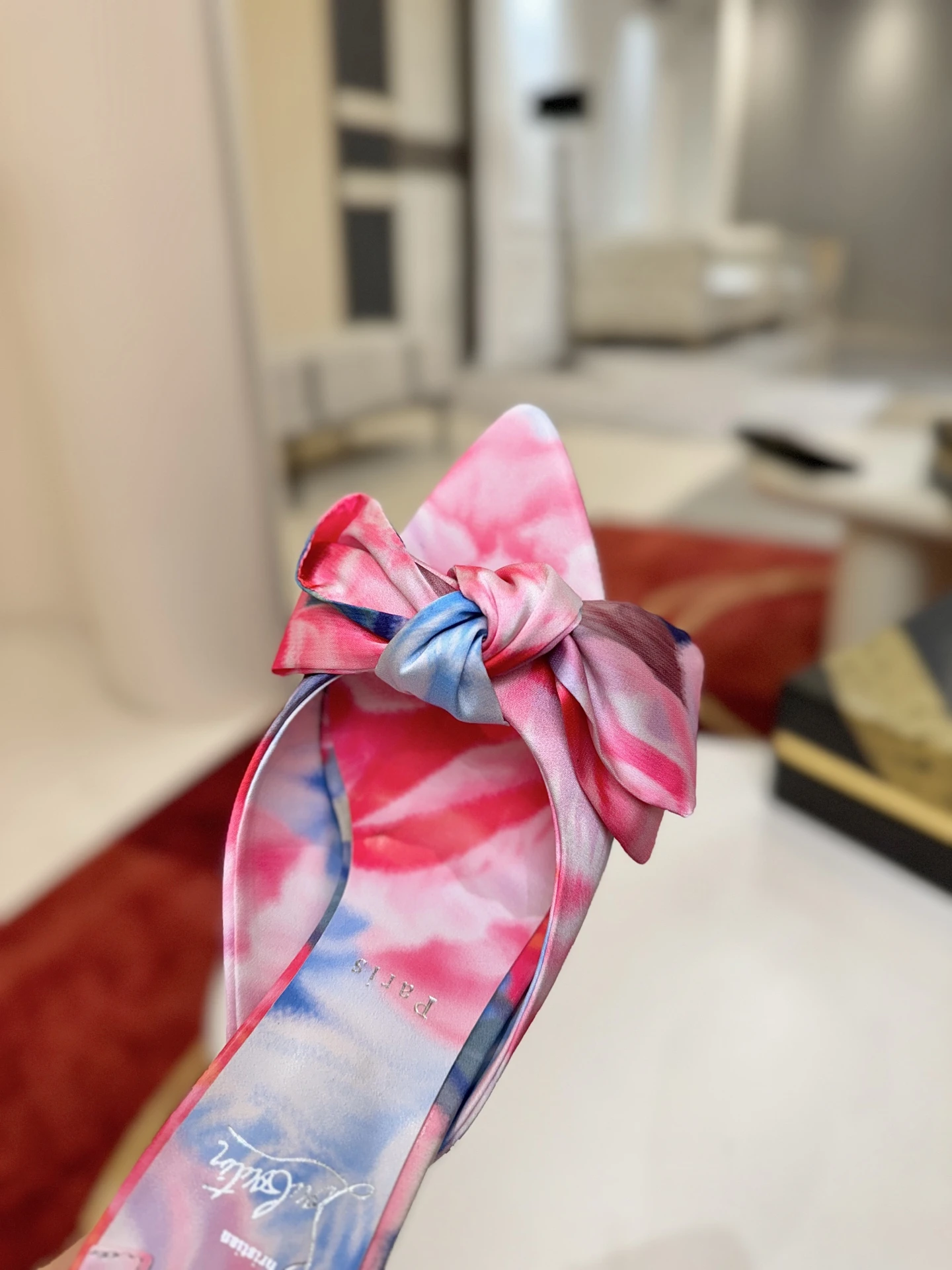 Christian Louboutin Bow-detail slippers