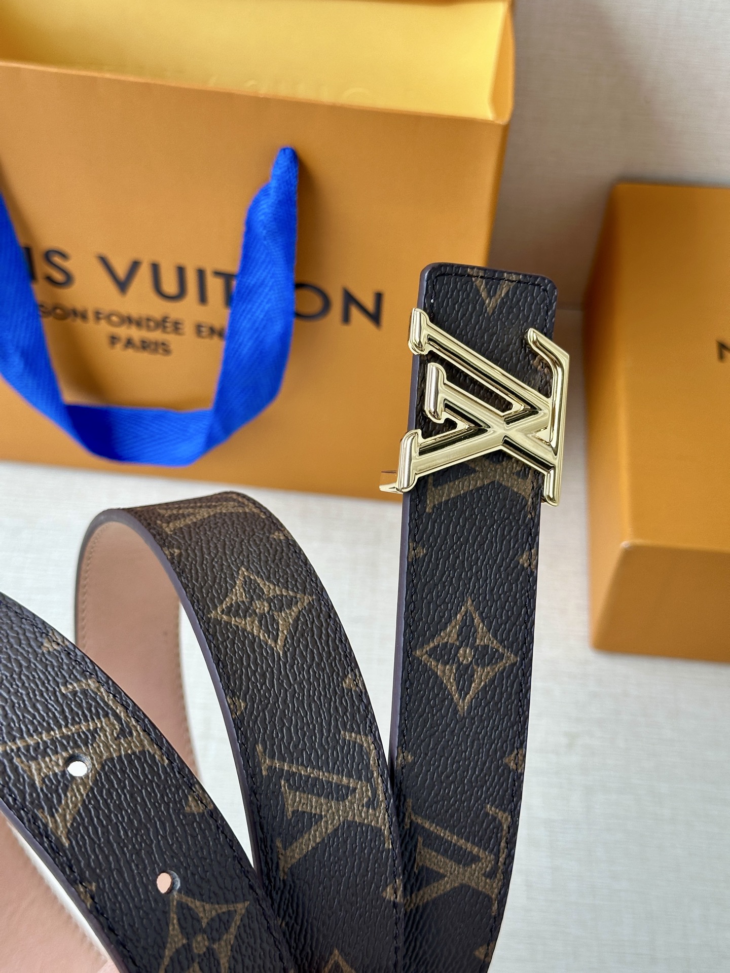LV Initiales Leather Belts
