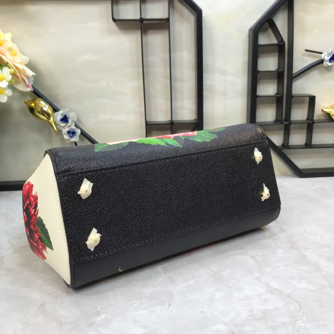 Dolce & Gabbana Sicily Rose Handle Bag