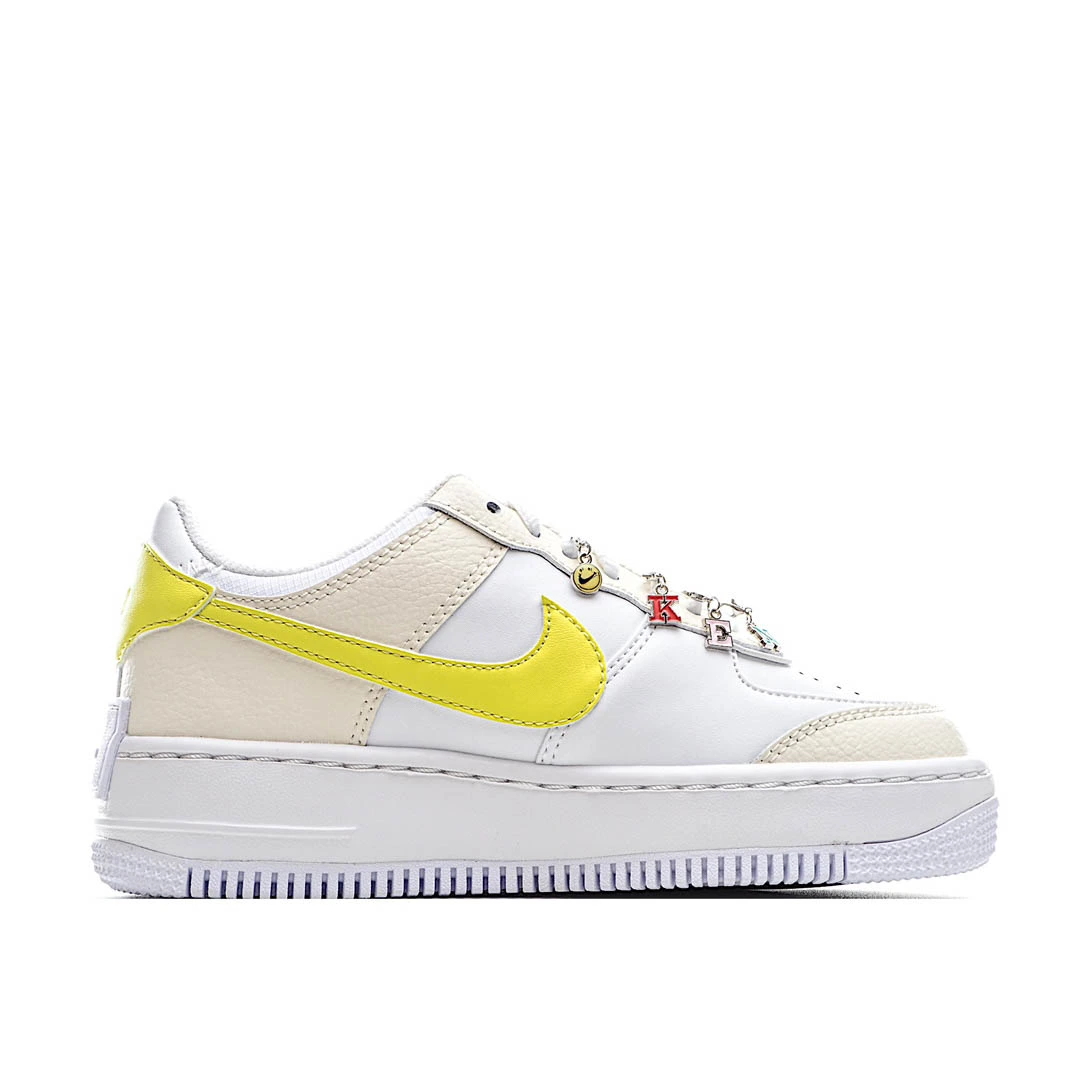 Nike Air Force 1 Shadow Have A Nike Day   米 白 黄