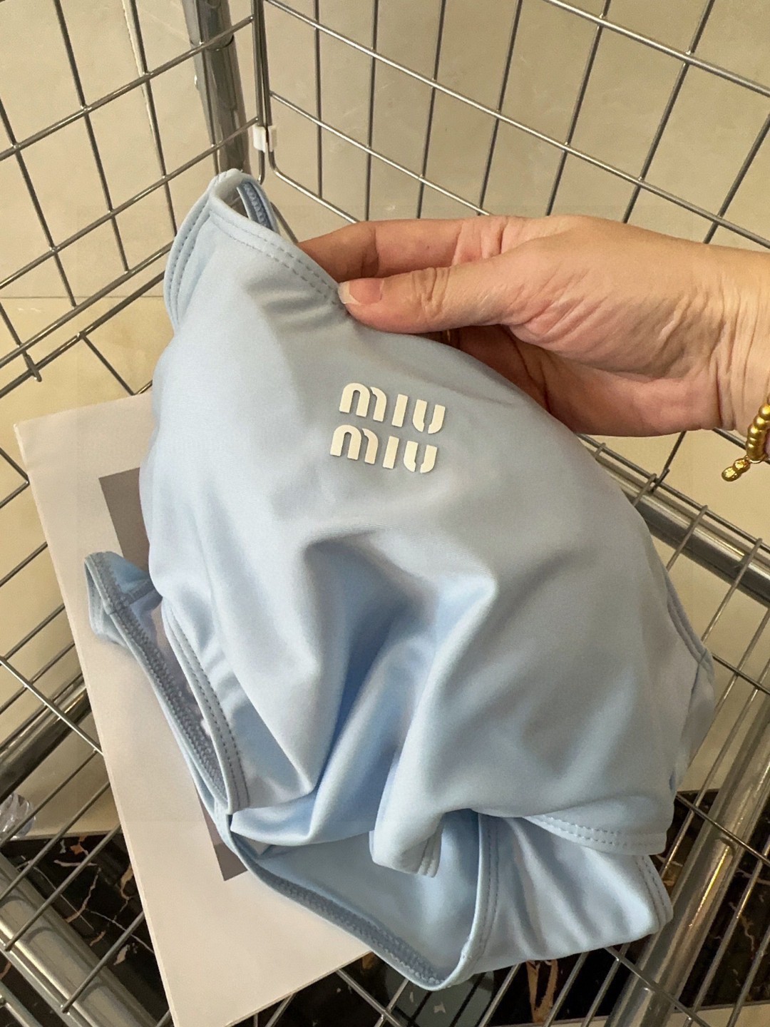 Miumiu One Piece Swimsuit Retro Swimwear