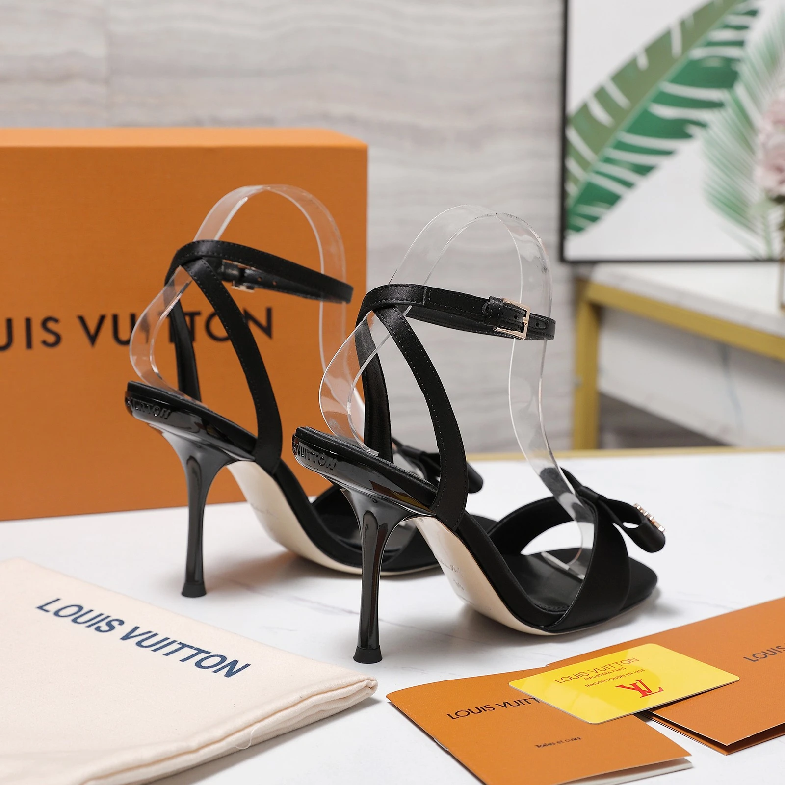 LV Bow Stiletto Sandals