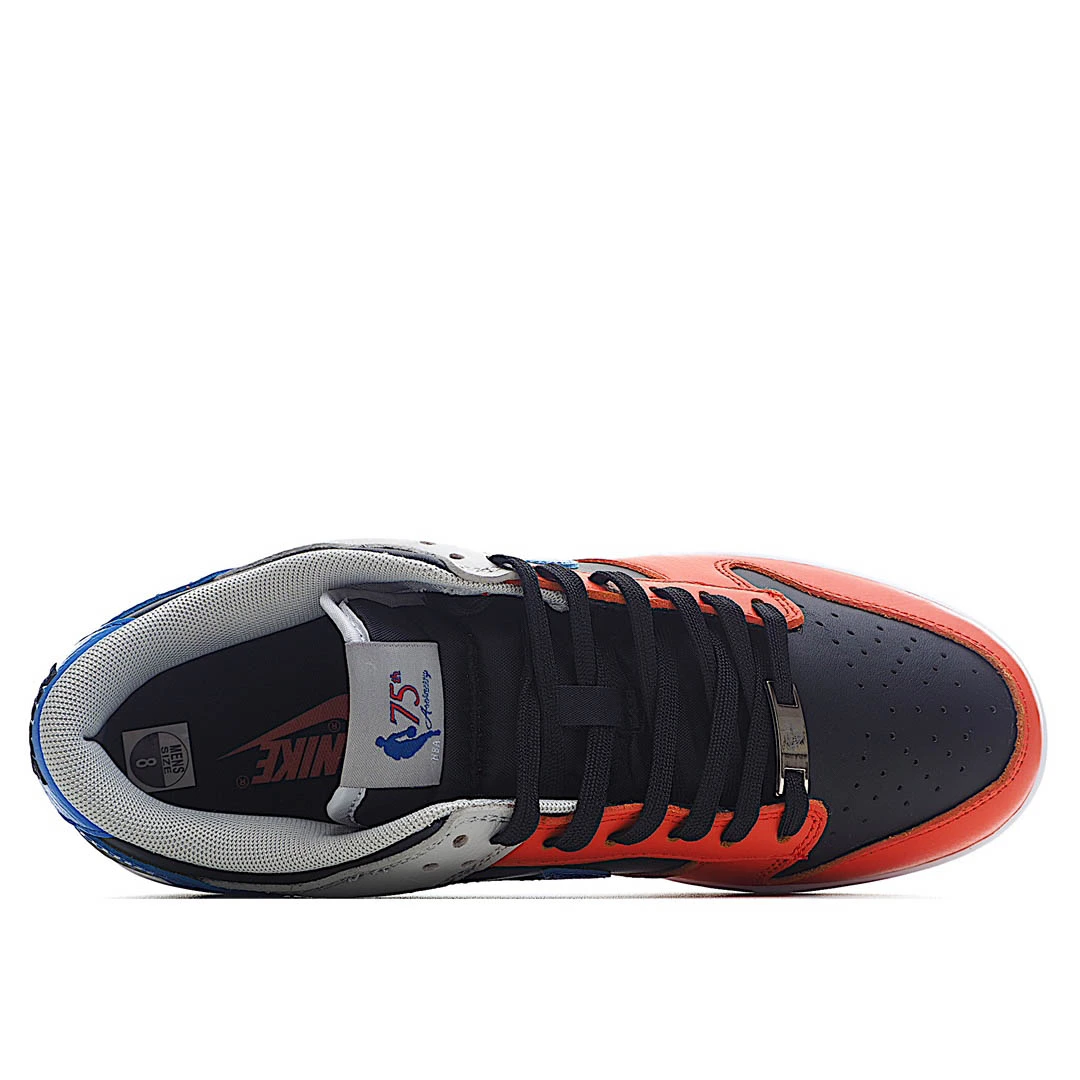 NBA x Nike Dunk Low EMB &ldquo;Knicks&rdquo; Black Blue Orange