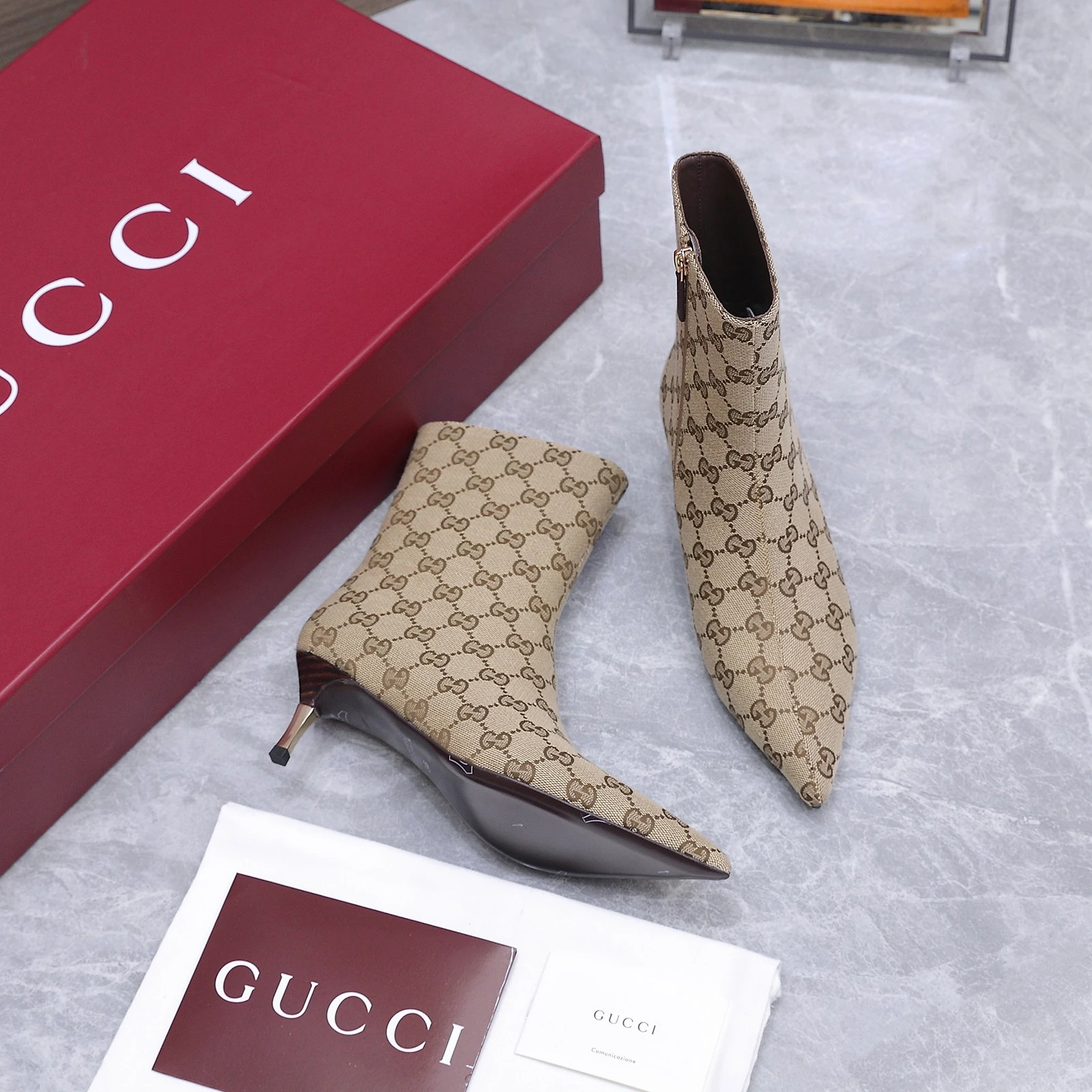 Gucci 2026 AW Horsebit Steel Plated Iron Heel Short Boots