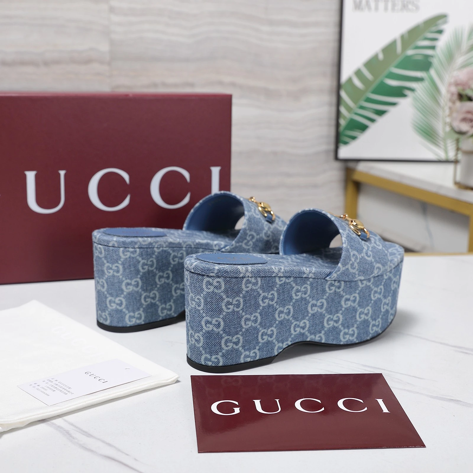 Gucci Slope Water Table Slippers