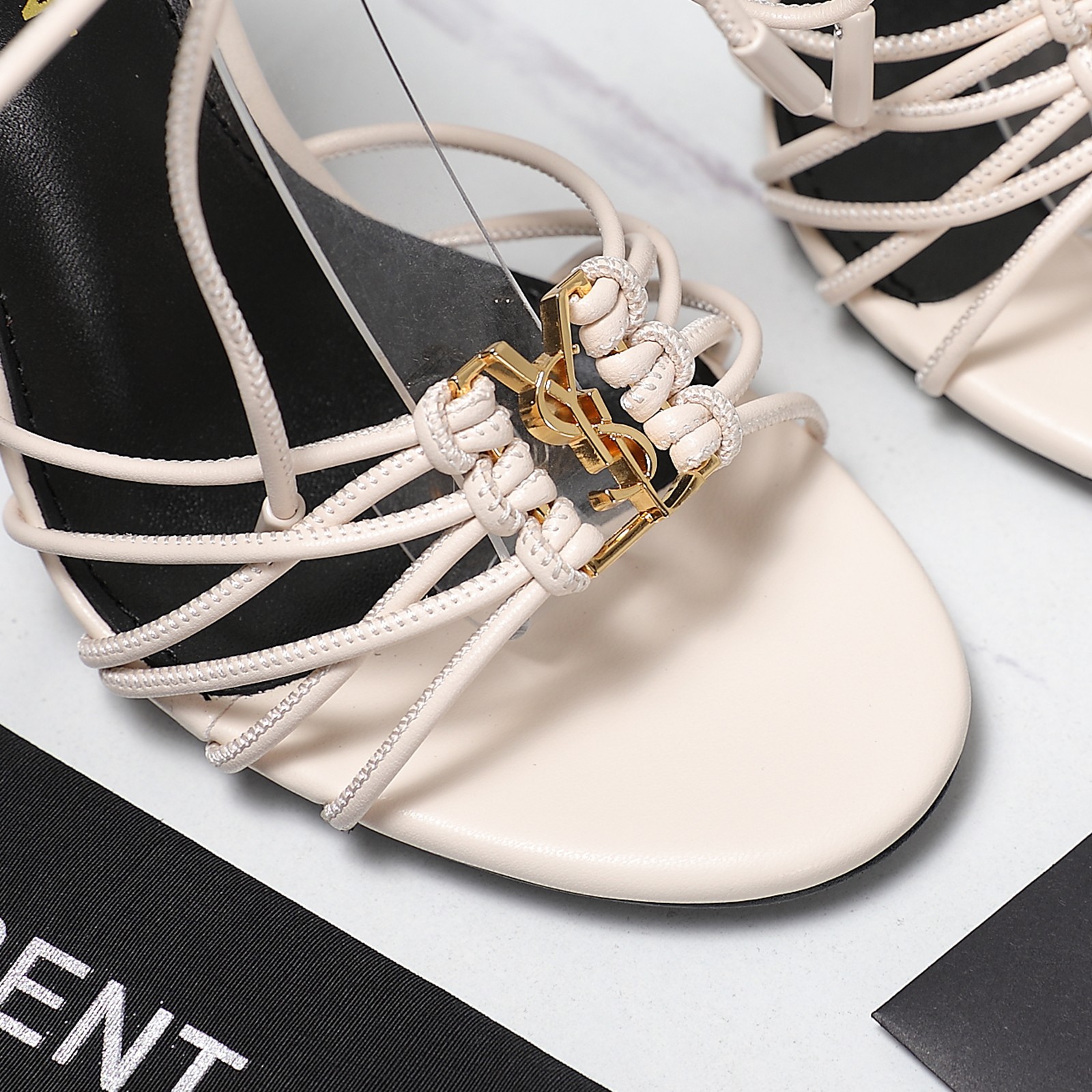 YSL high-heeled strappy sandals