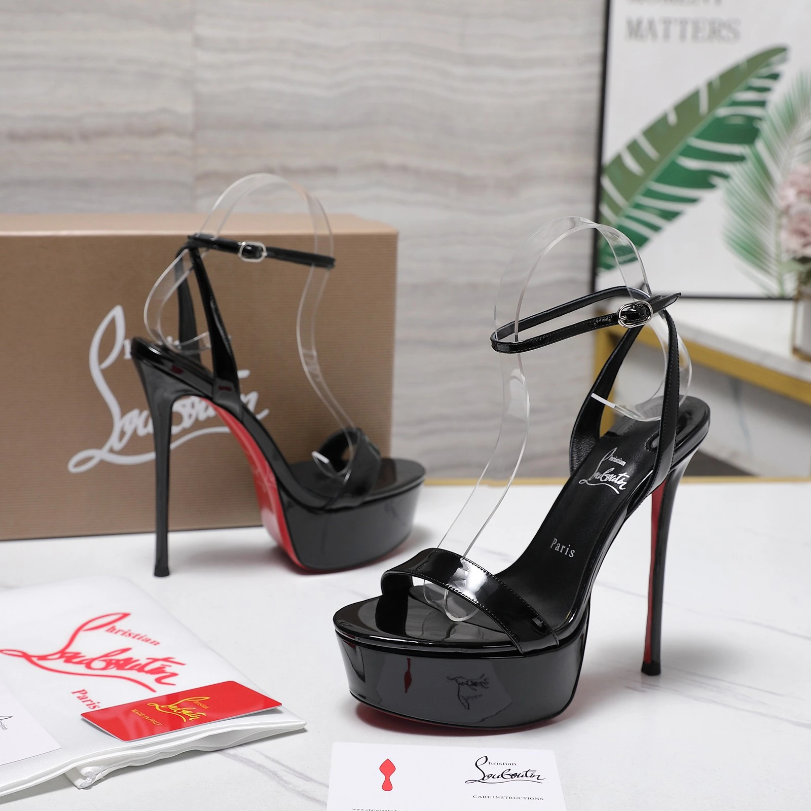 Christian Loubottin Water Platform High Heels