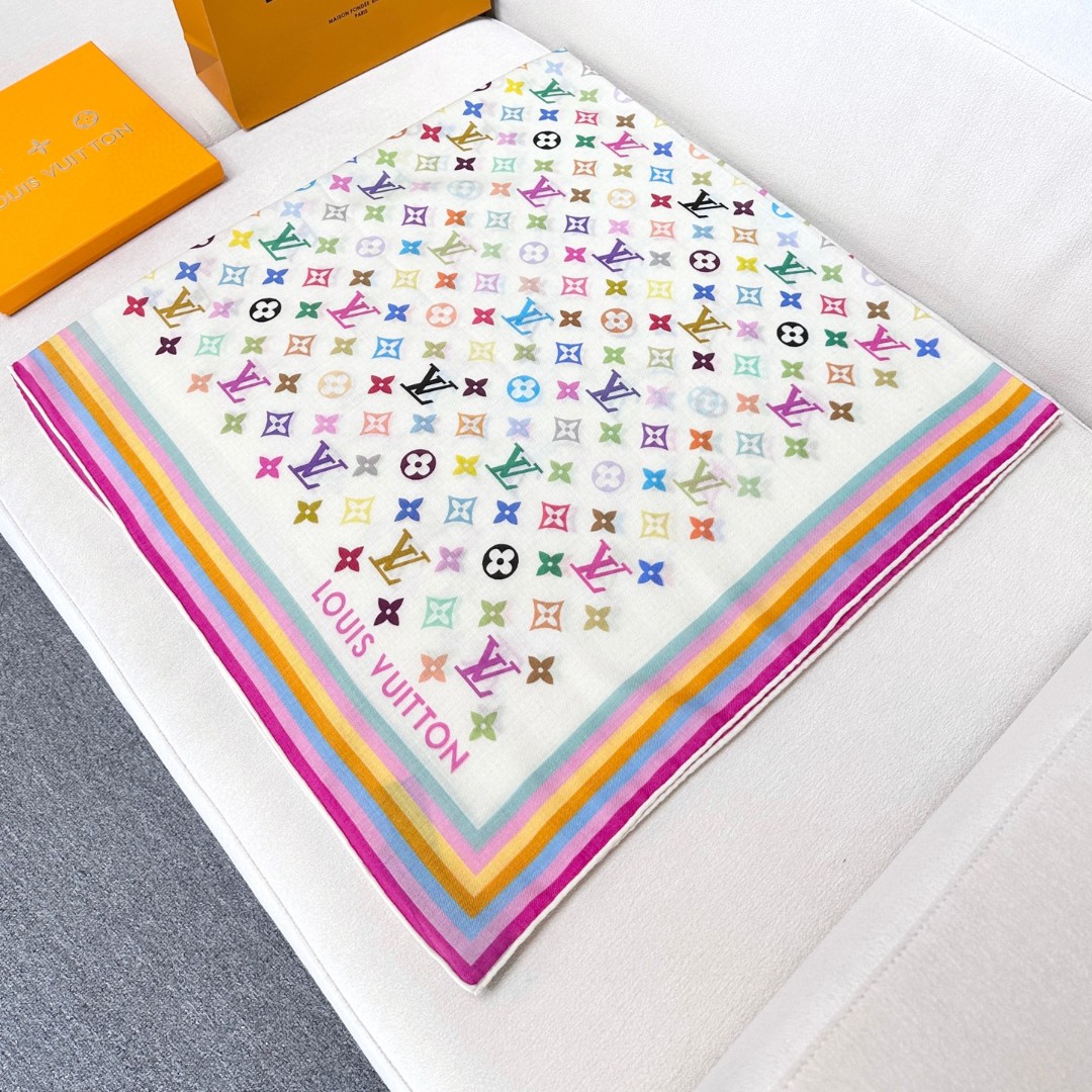 LV x TM Monogram Multicolor Shawl