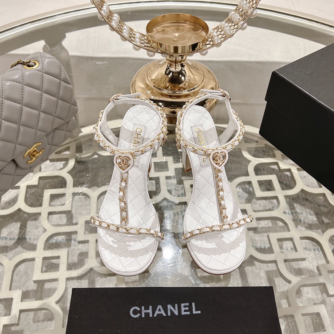 Chanel 25S Chain High Heels Sandals