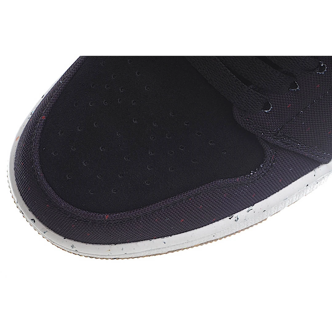 Air Jordan 1 MiD Mid-Top Basketball Shoes Ink Canvas Black