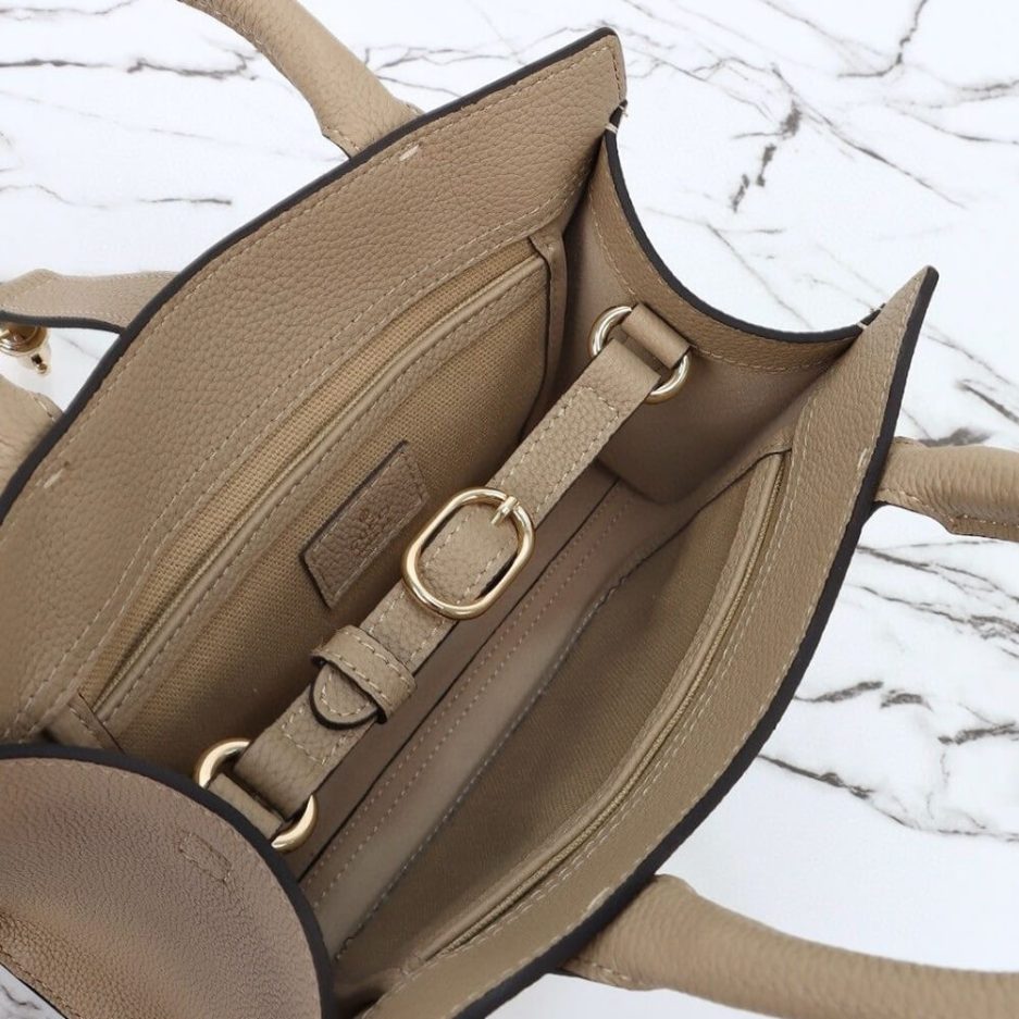GUCCI SMALL TOTE BAG WITH HOOK CLOSURE