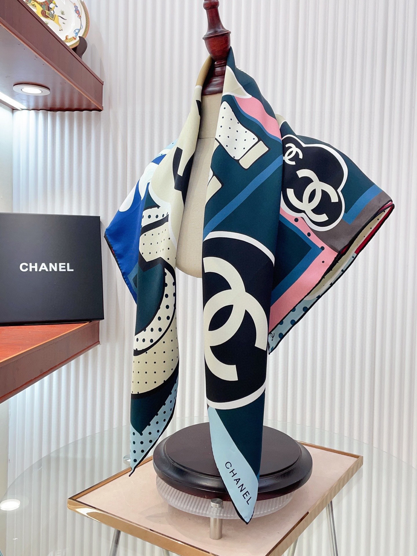 Chanel 100% Silk Scarf