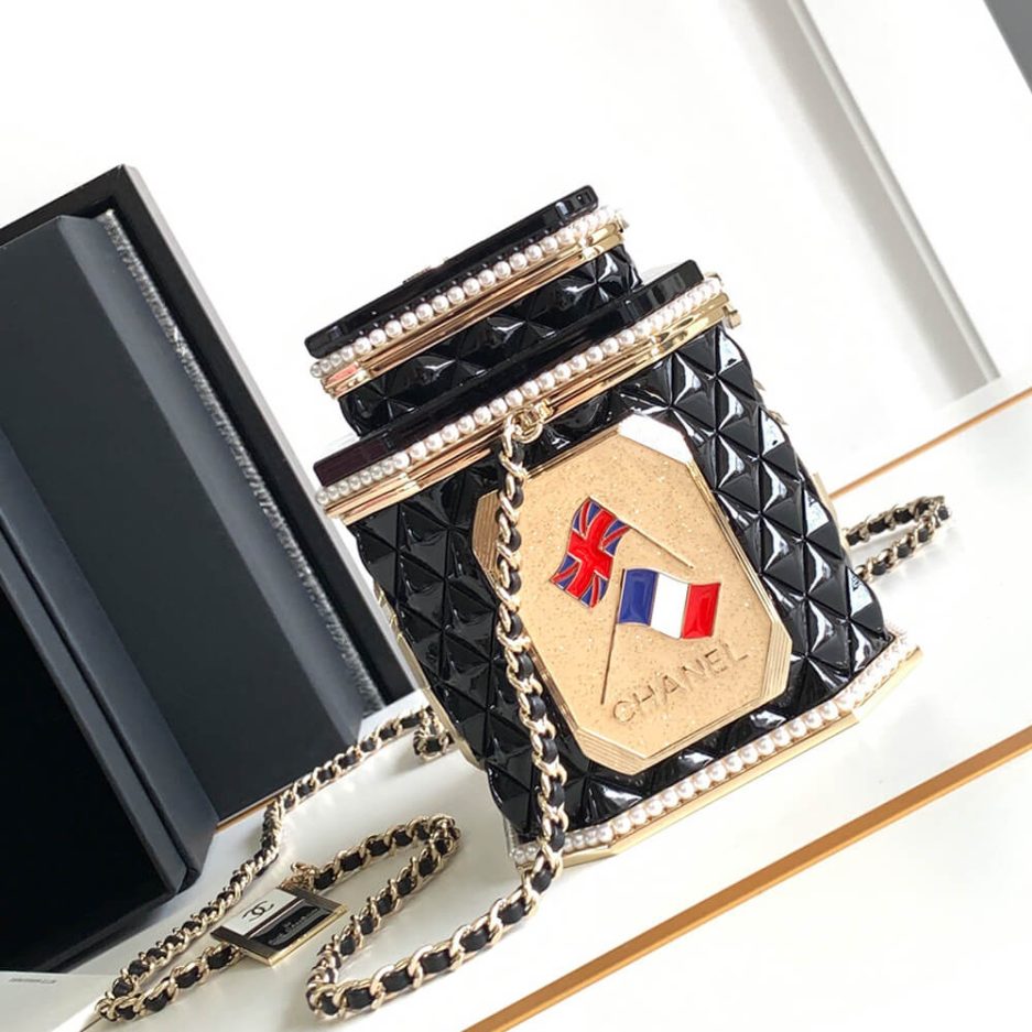 CHANEL TEA BOX MINAUDIERE(HIGH-END GRADE)