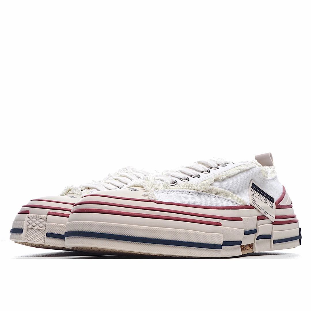 x VESSEL GOP Low canvas vulcanized sneakers