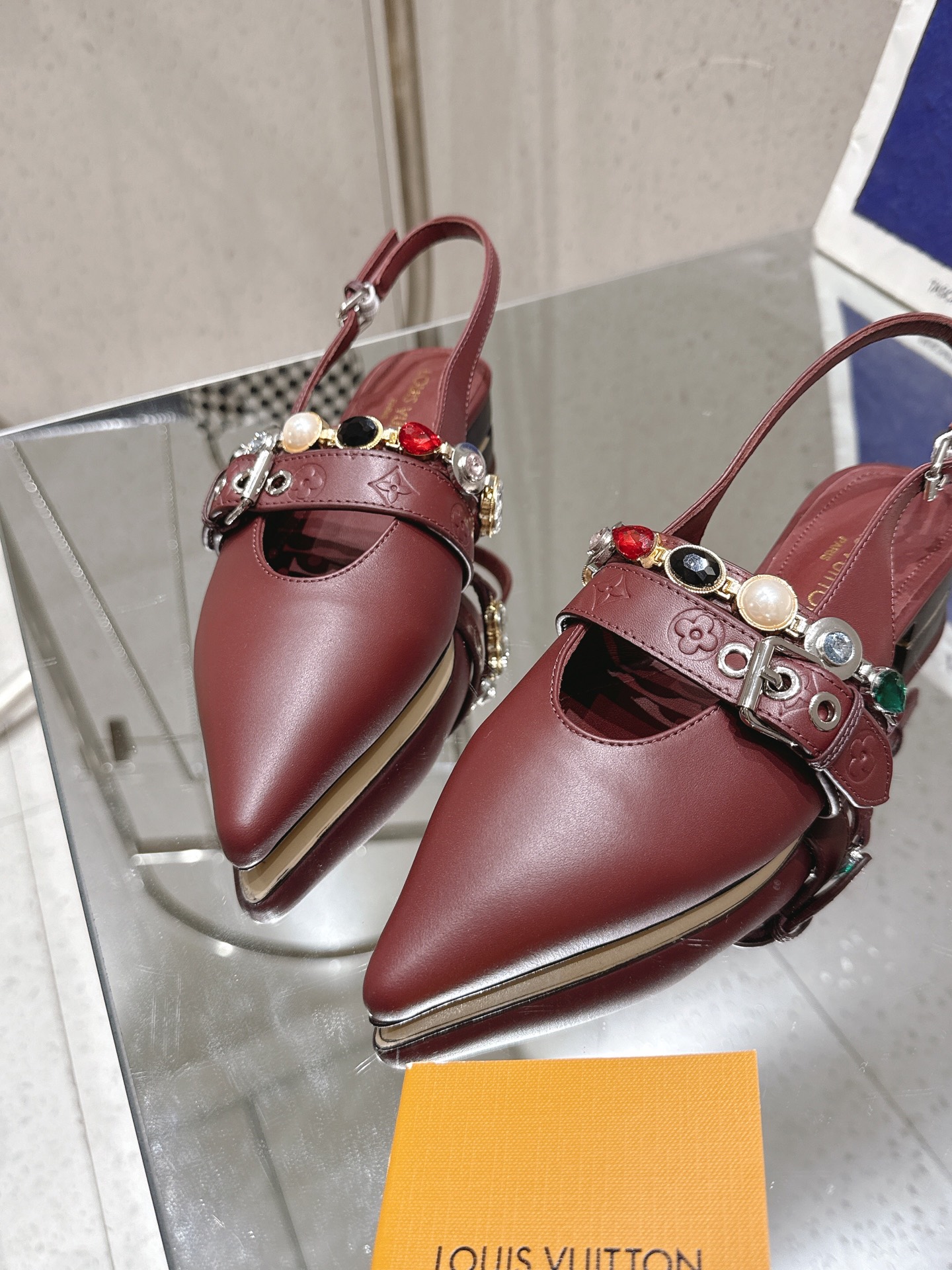 LV Vibe open-back Flat heels