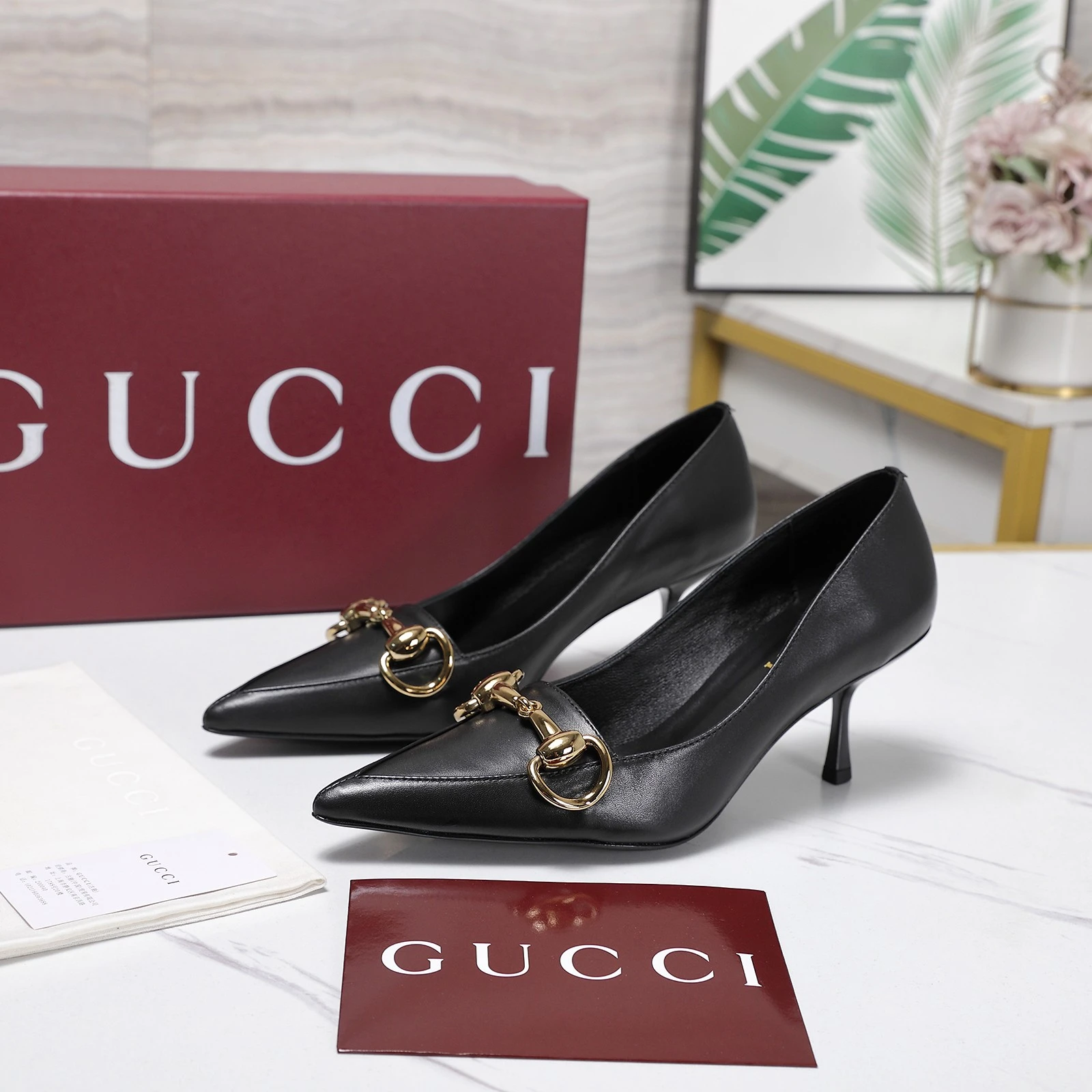 Gucci Bombshell Sharp pointed ultra-fine high heels