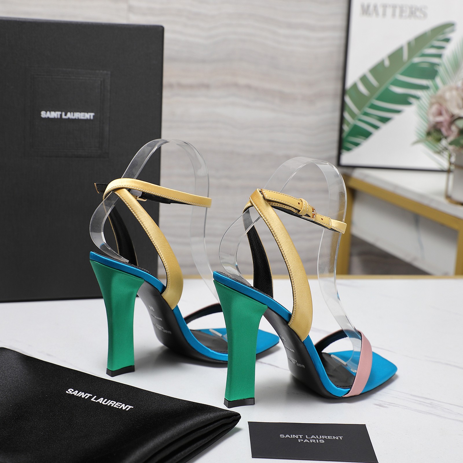 YSL Single-strap high-heeled sandals