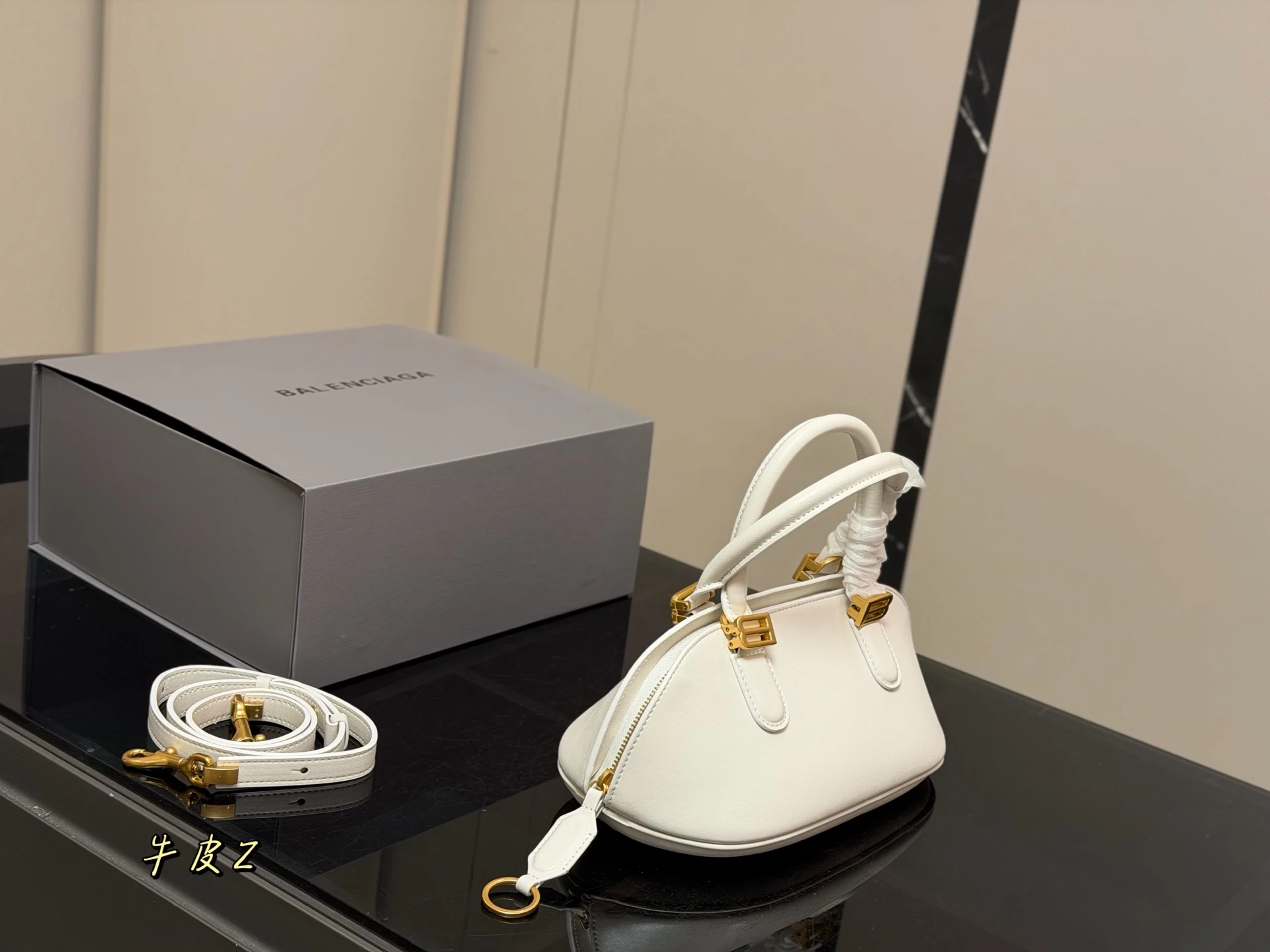 Balenciaga New Bowling Shell Bag