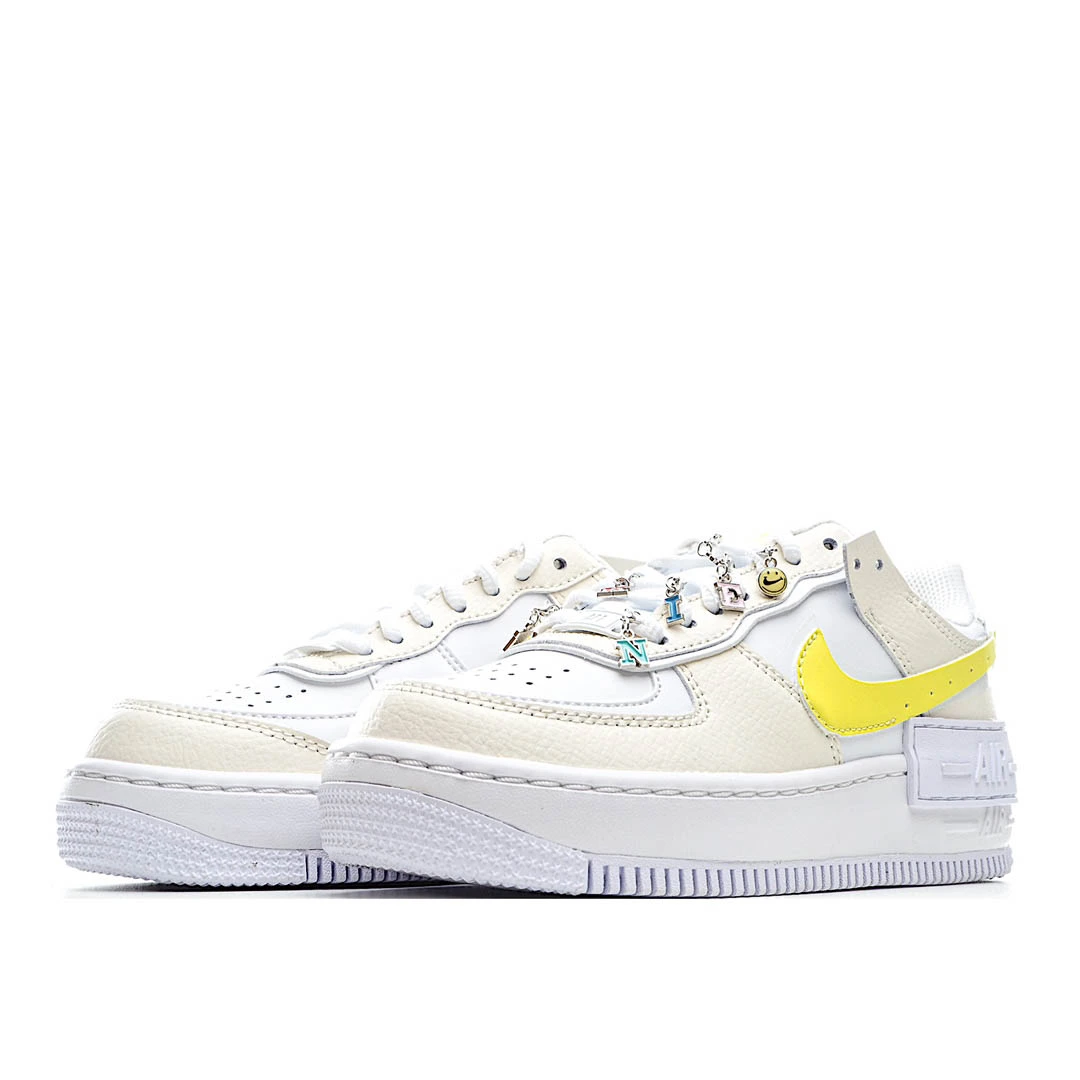 Nike Air Force 1 Shadow Have A Nike Day   米 白 黄