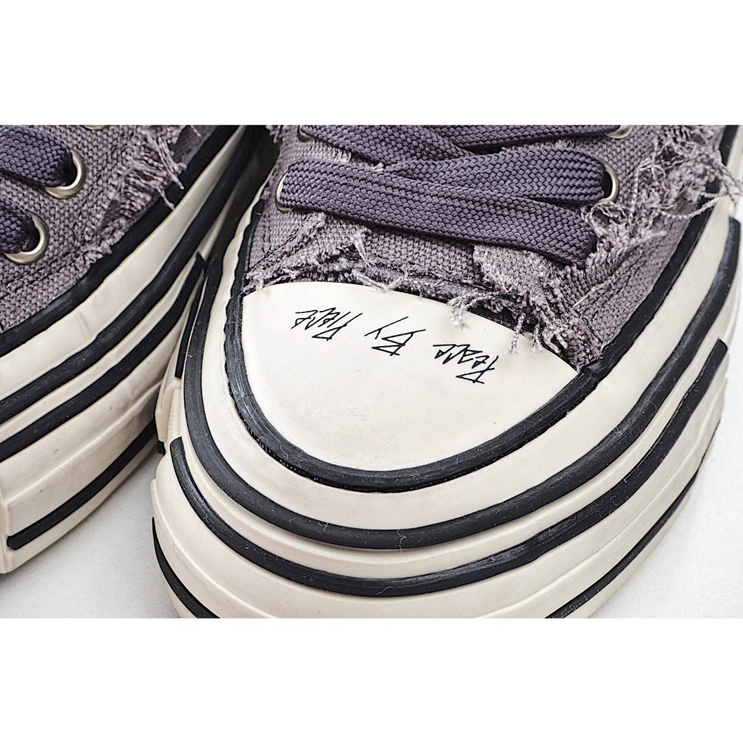x VESSEL GOP Low canvas vulcanized sneakers