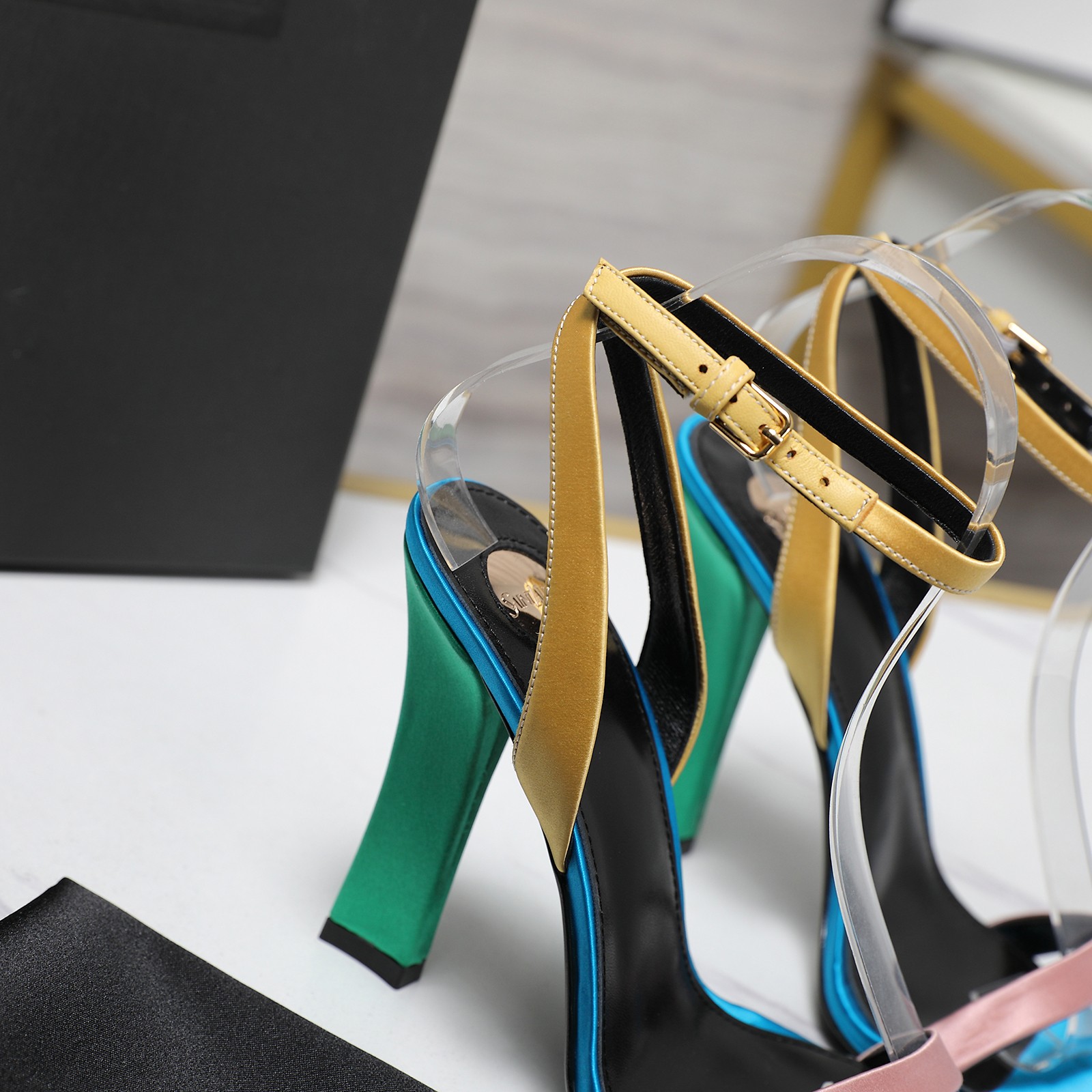 YSL Single-strap high-heeled sandals